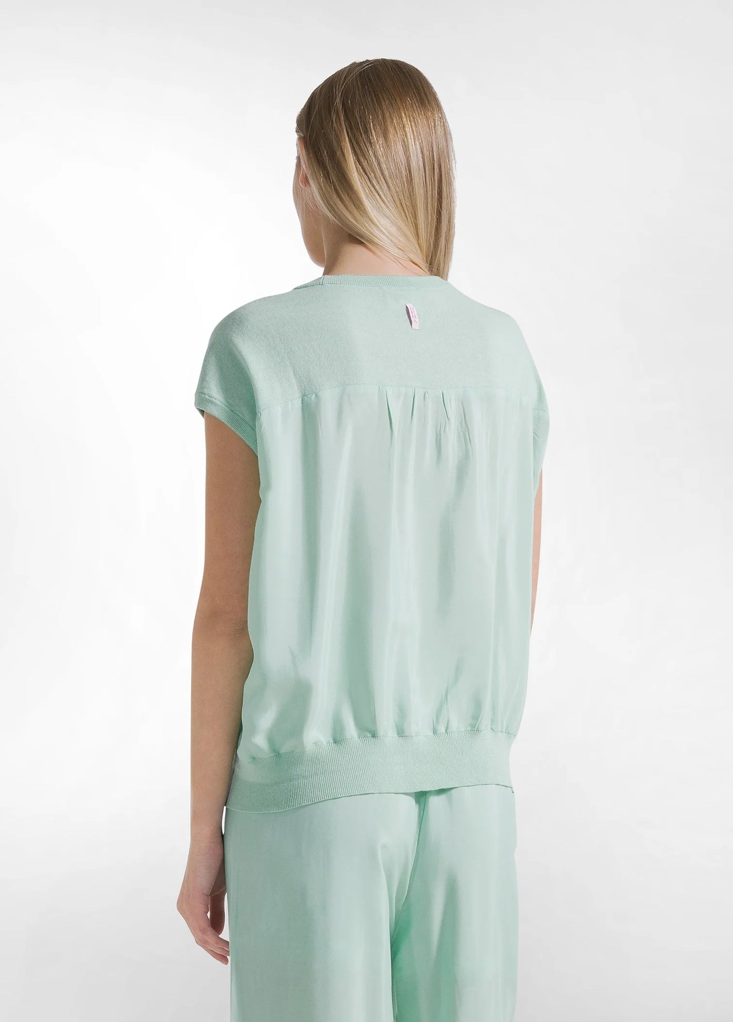 DEHA COMBINED SILK TOP - GREEN