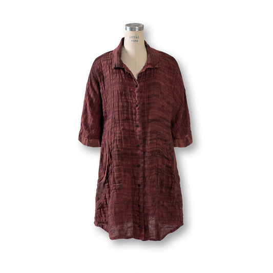 CYNTHIA ASHBY Henley Topper in Terra