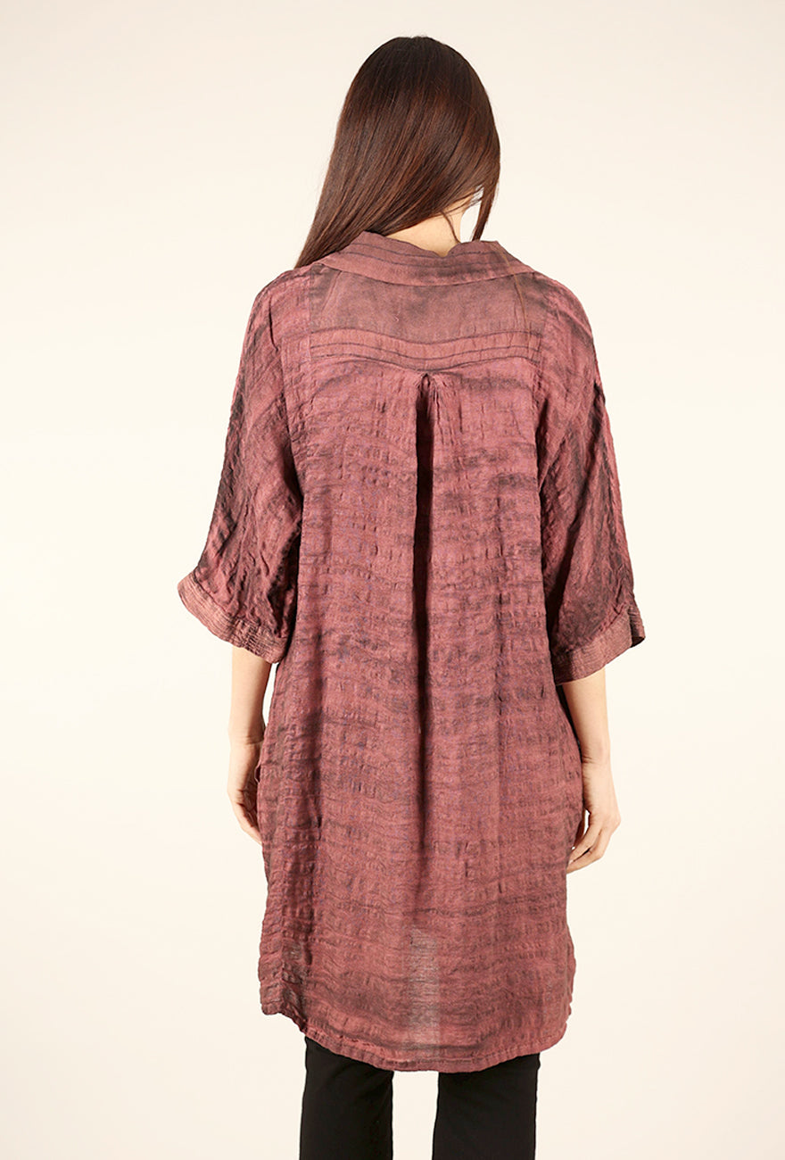 CYNTHIA ASHBY Henley Topper in Terra
