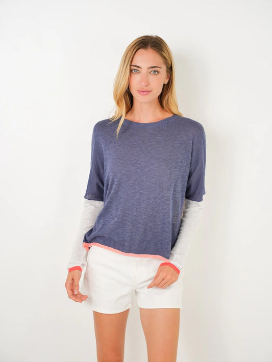 Breaker Top in Honest Indigo