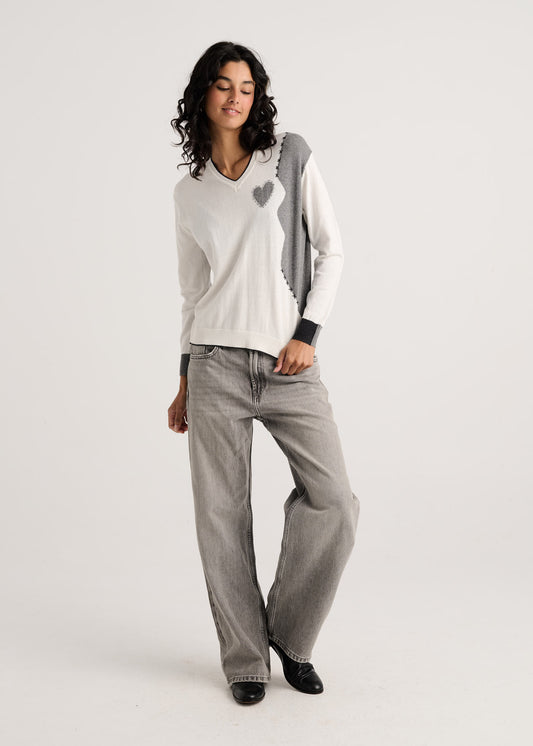 Threaded with Love V-neck Sweater