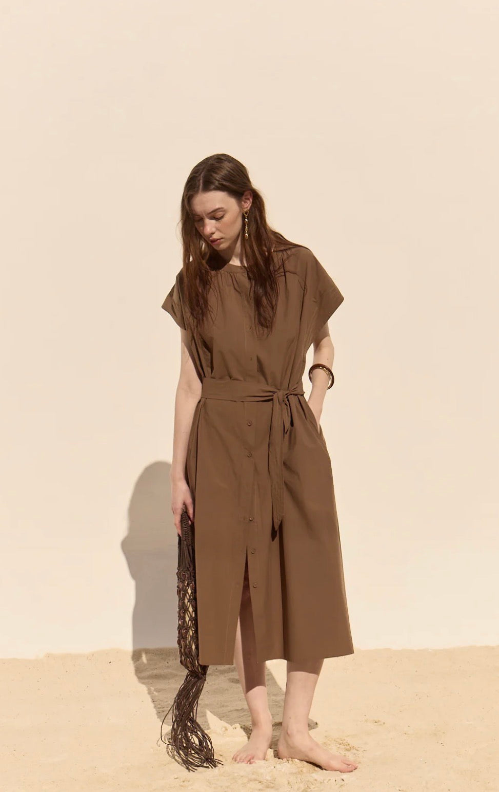 DELUC CANCELA DRESS IN PECAN