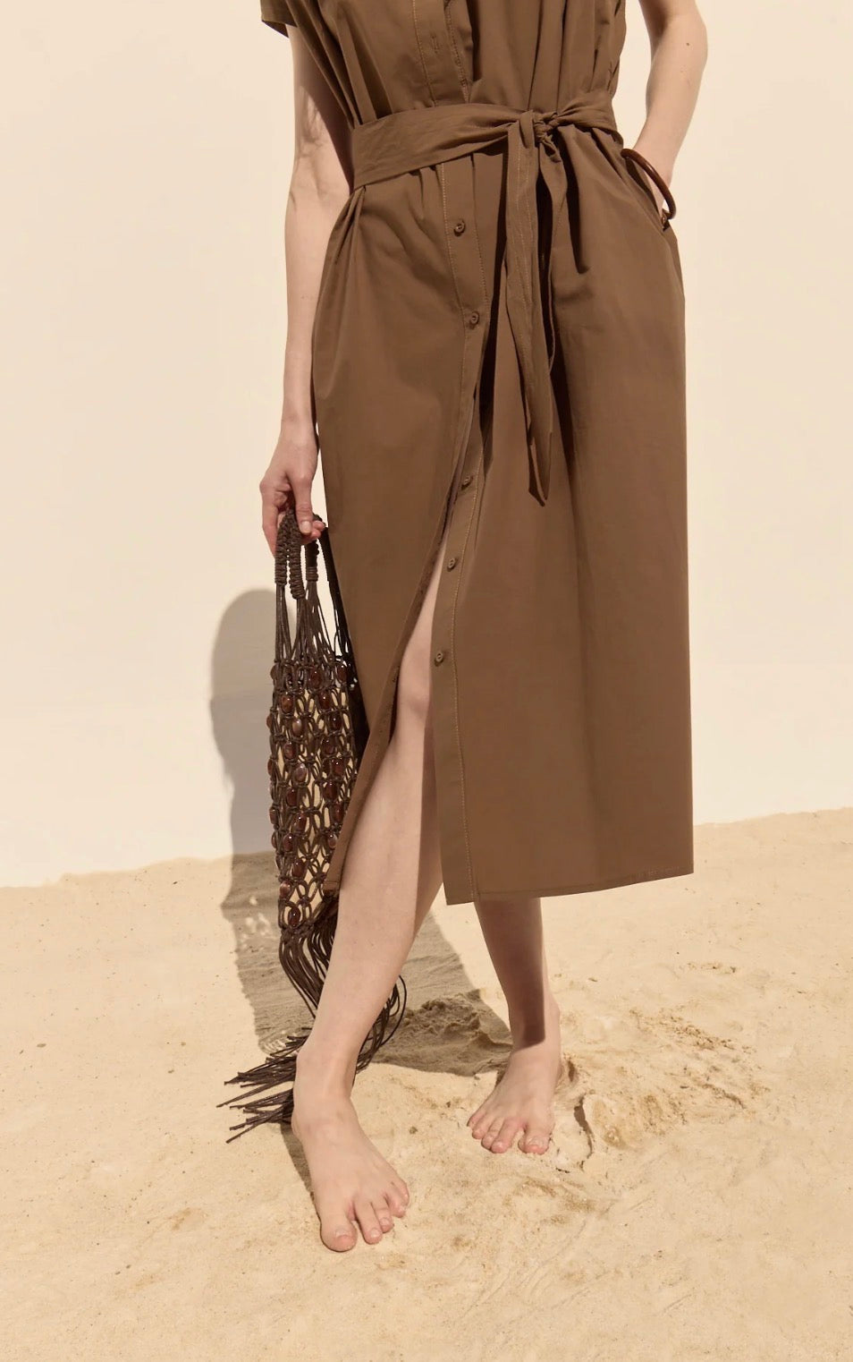 DELUC CANCELA DRESS IN PECAN