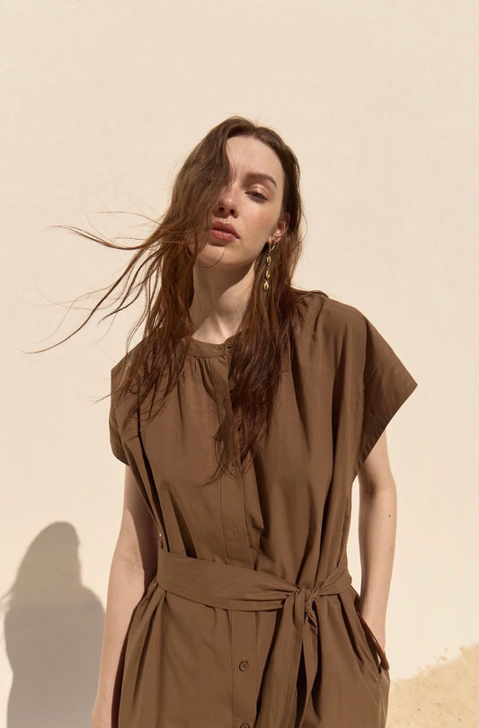 DELUC CANCELA DRESS IN PECAN