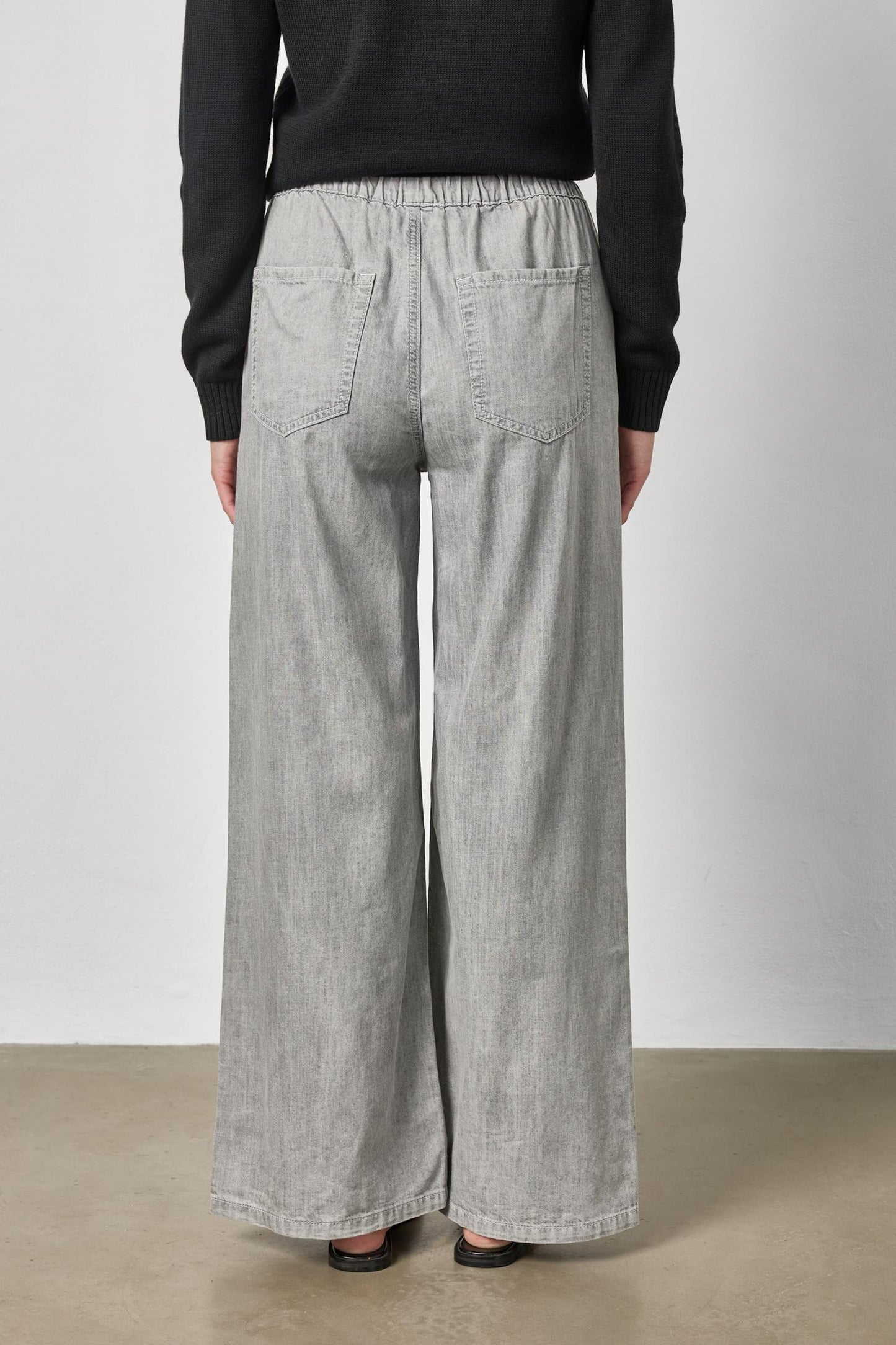 Lilla P Denim Pant : Grey Wash