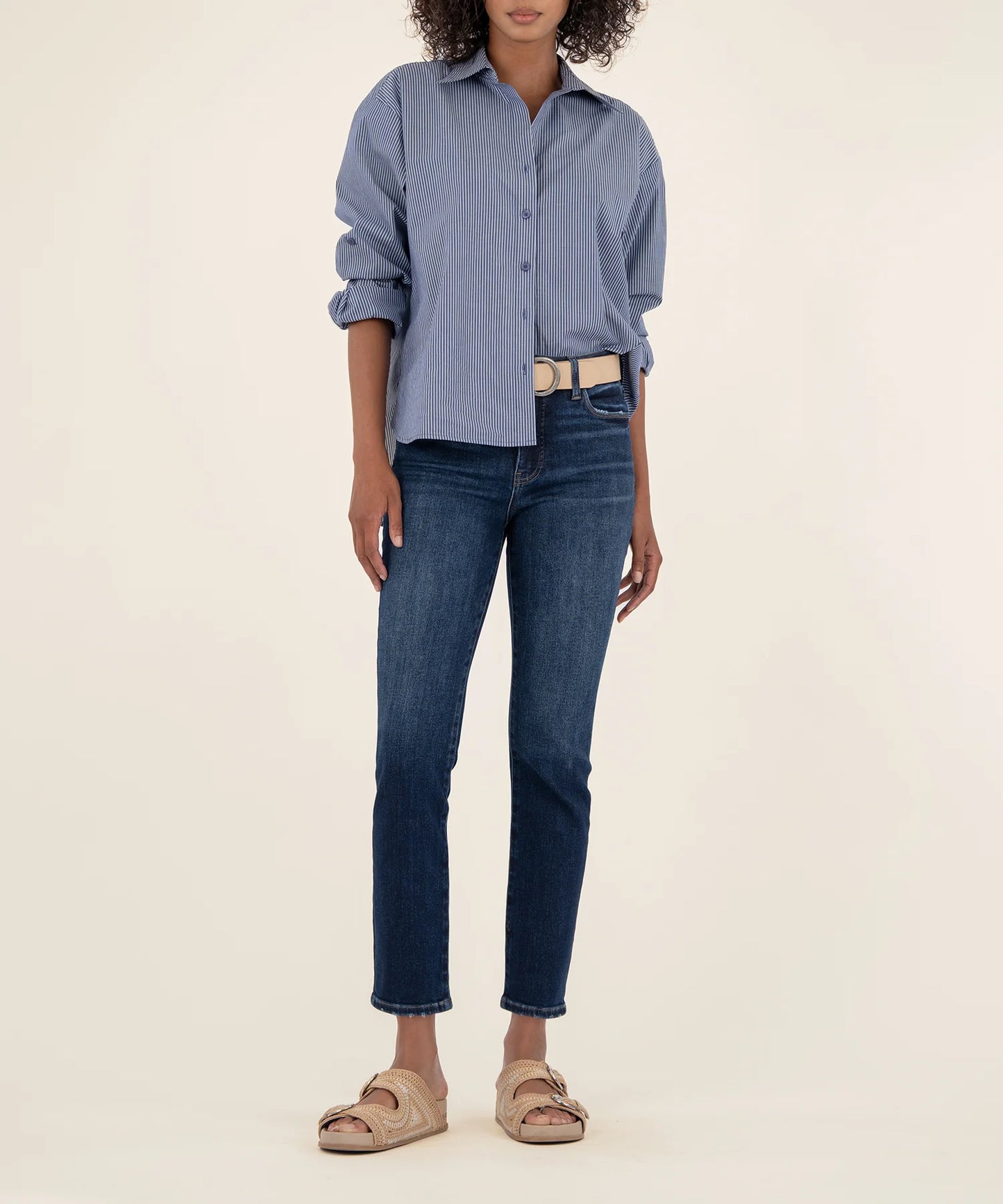 Reese High Rise Ankle Straight Leg