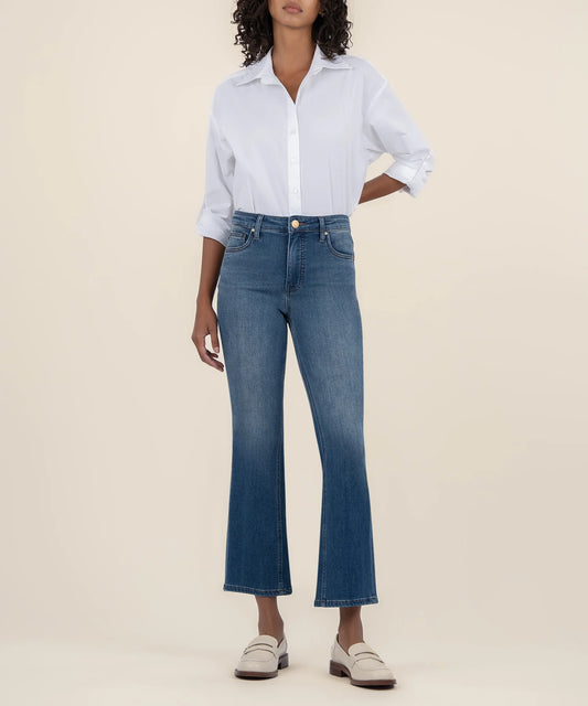 Kelsey High Rise Ankle Flare - Devotion Wash