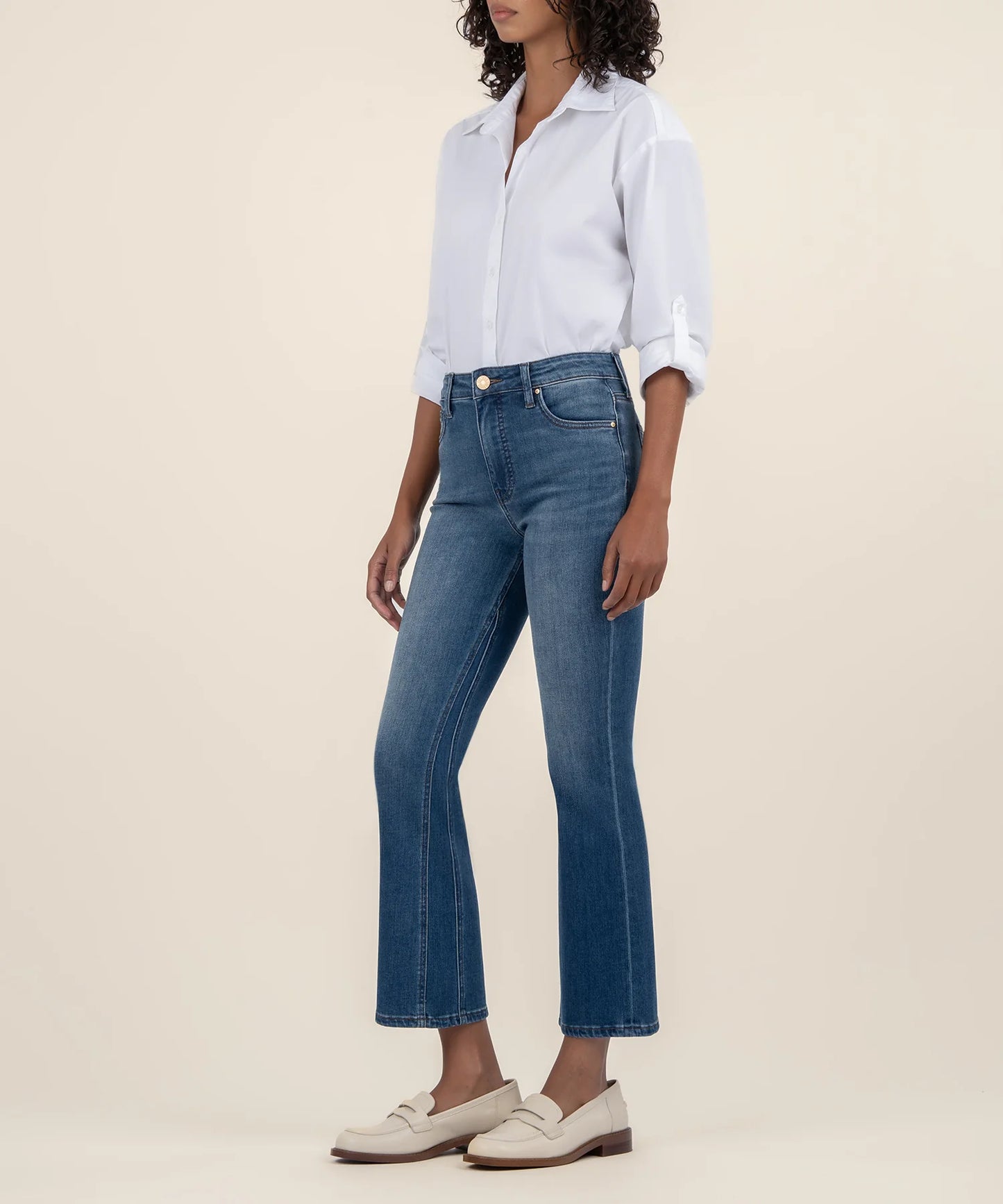 Kelsey High Rise Ankle Flare - Devotion Wash