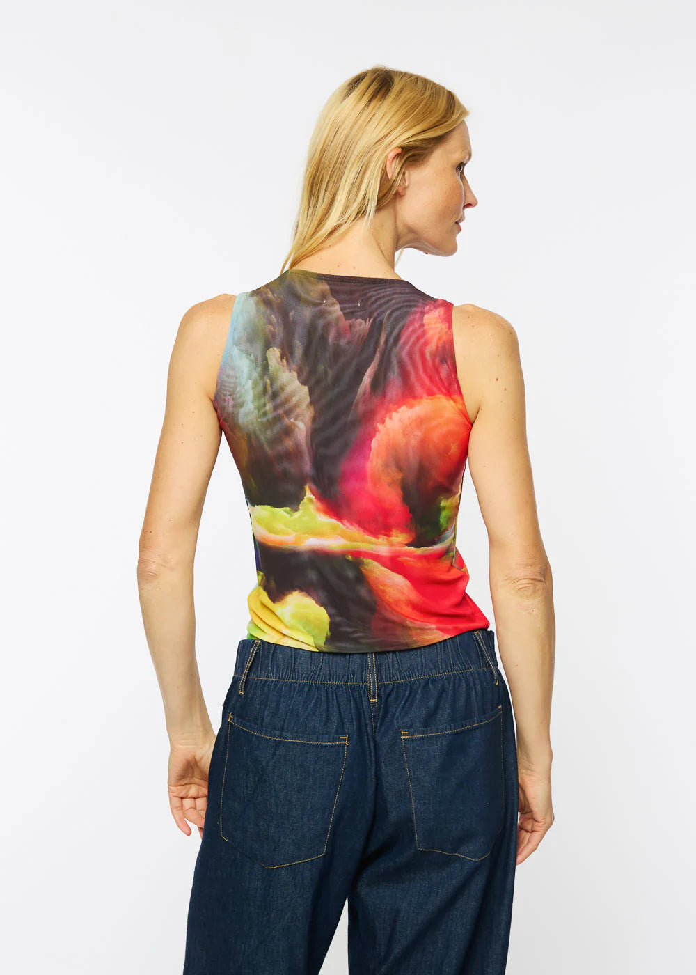 Surreal - Florence Solid Double Sheer Tank Top