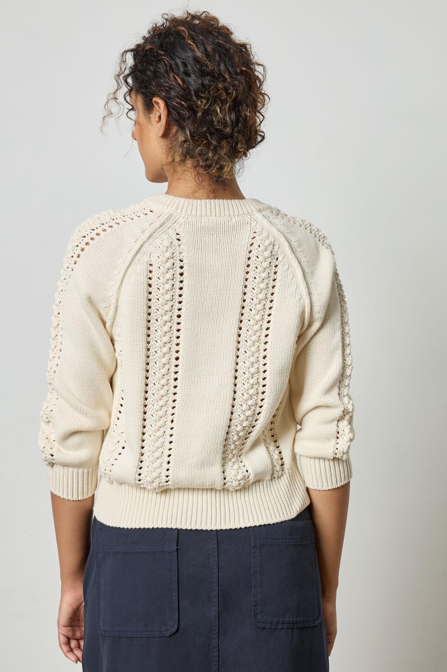 3/4 Sleeve Raglan Cardigan