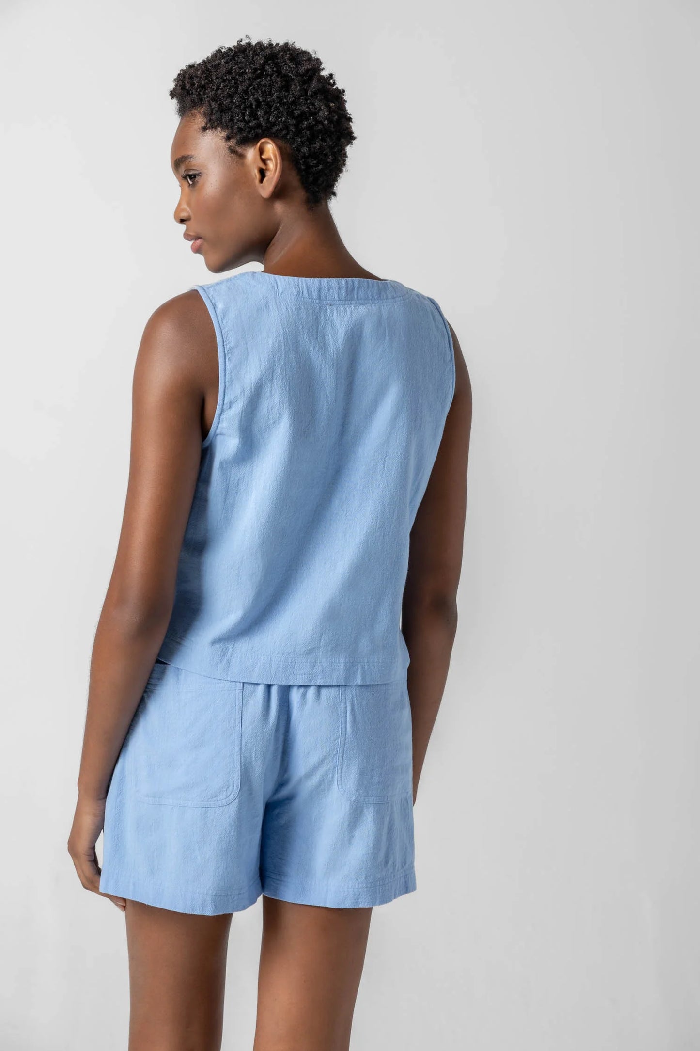 Cross Front Sleeveless Top