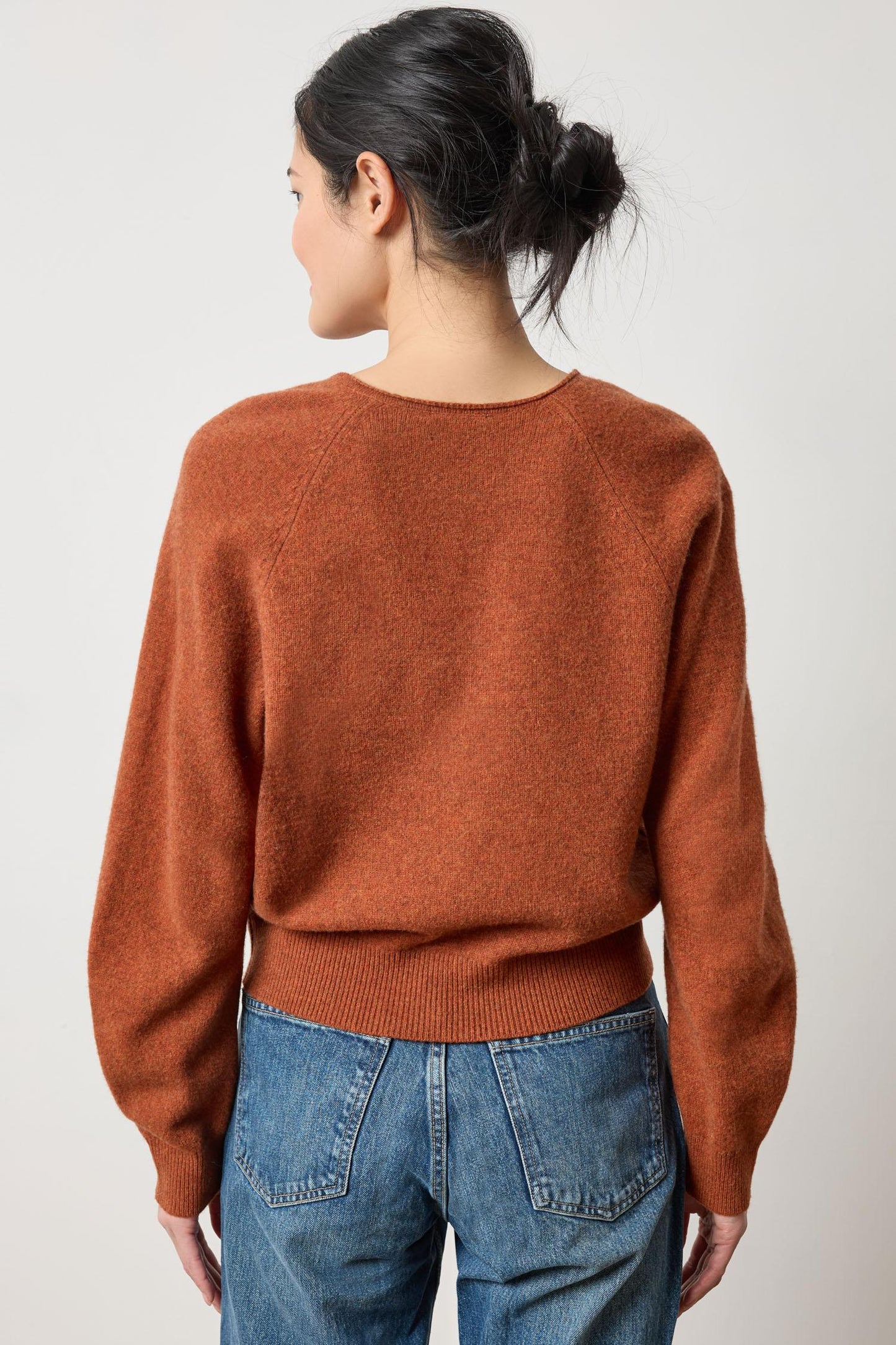 Split Neck Raglan Pullover