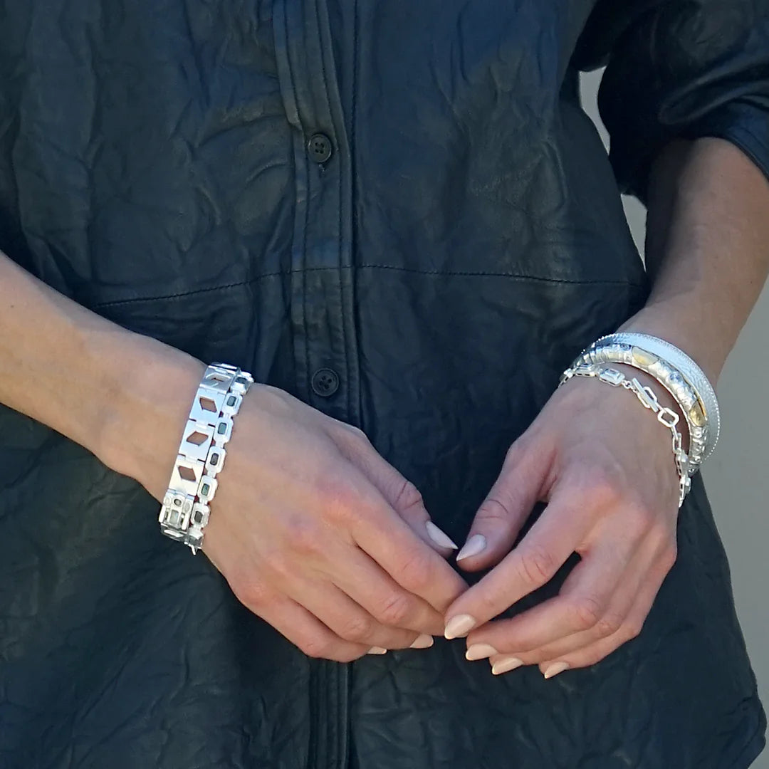 SIlver Pave Noma Bangle