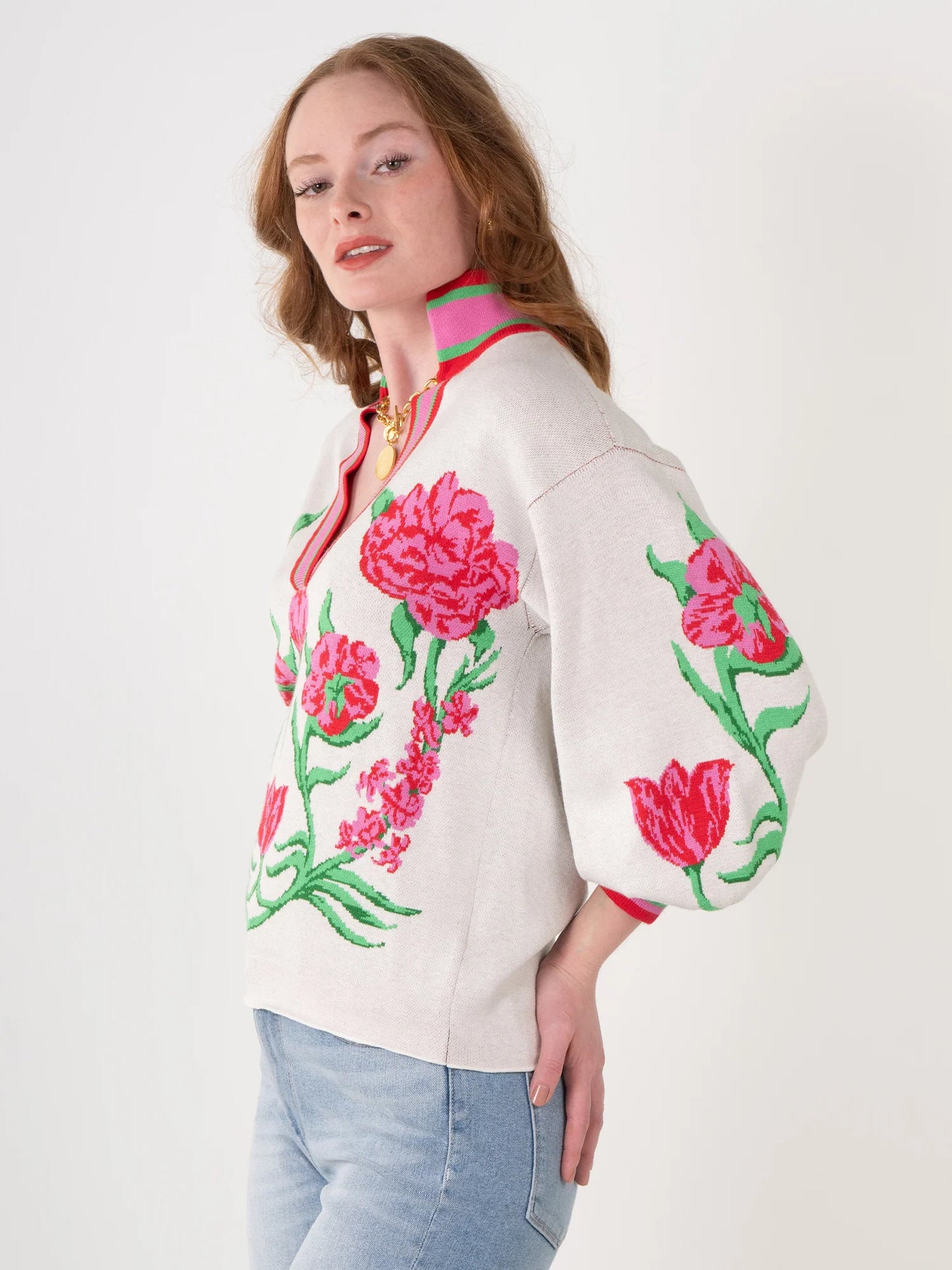 Lolli Sweater - Garden Cheetah
