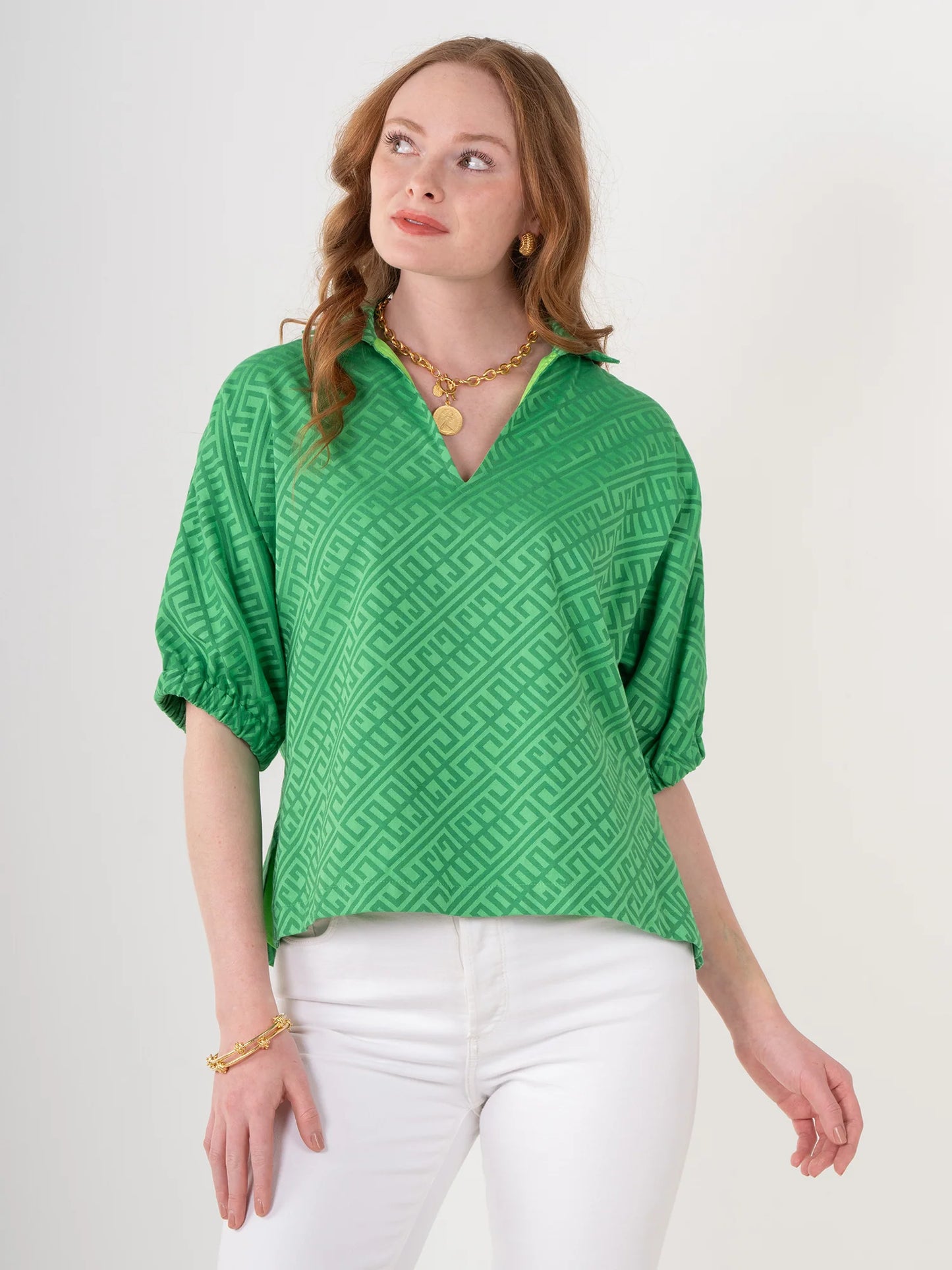 Poppy Top - Fairway Green