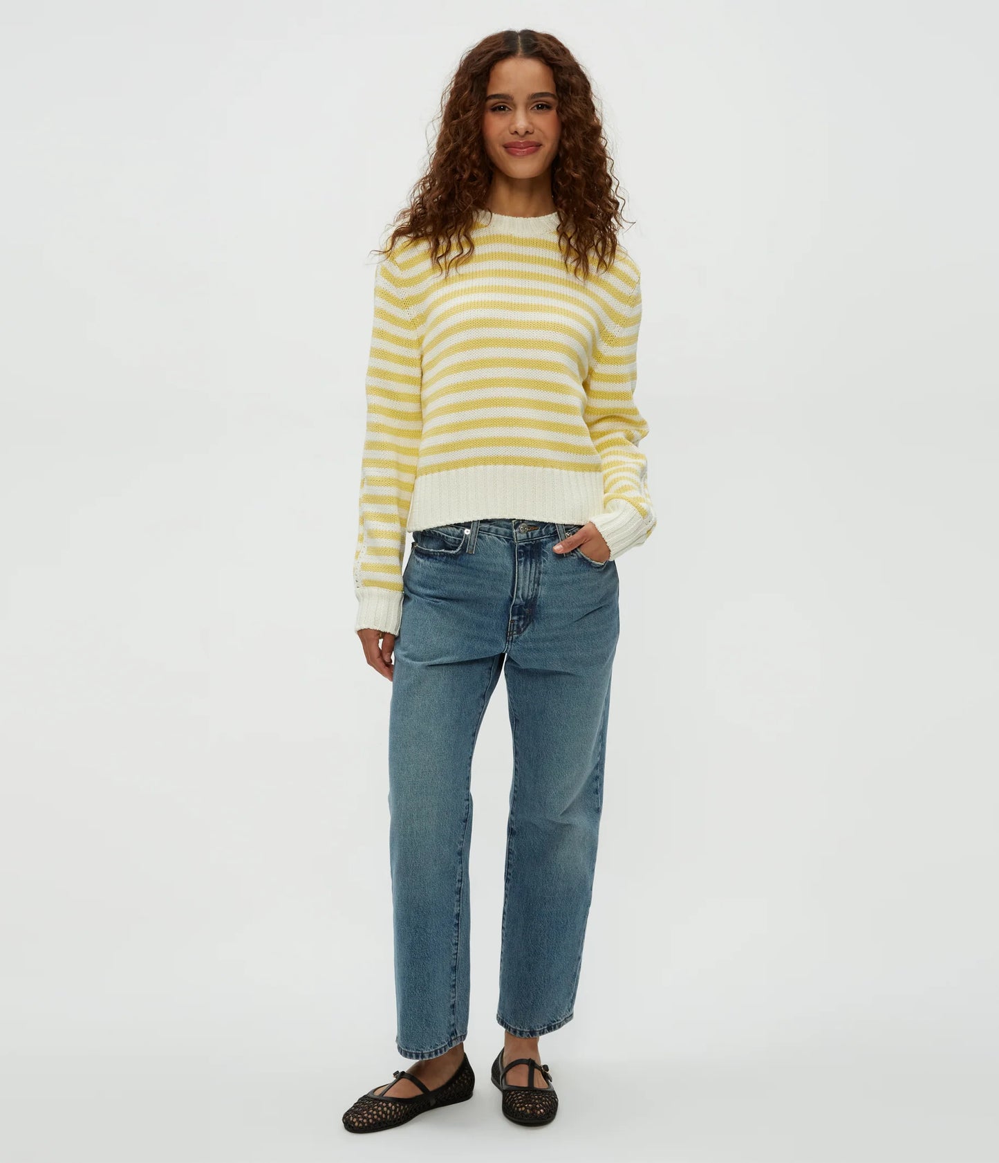 Merle Striped Crewneck Sweater