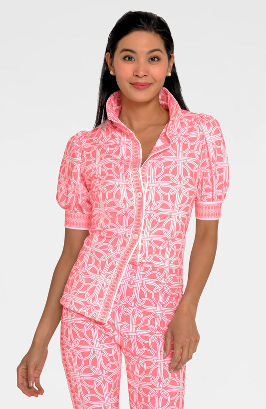 Puff Sleeve Top - Ring Toss