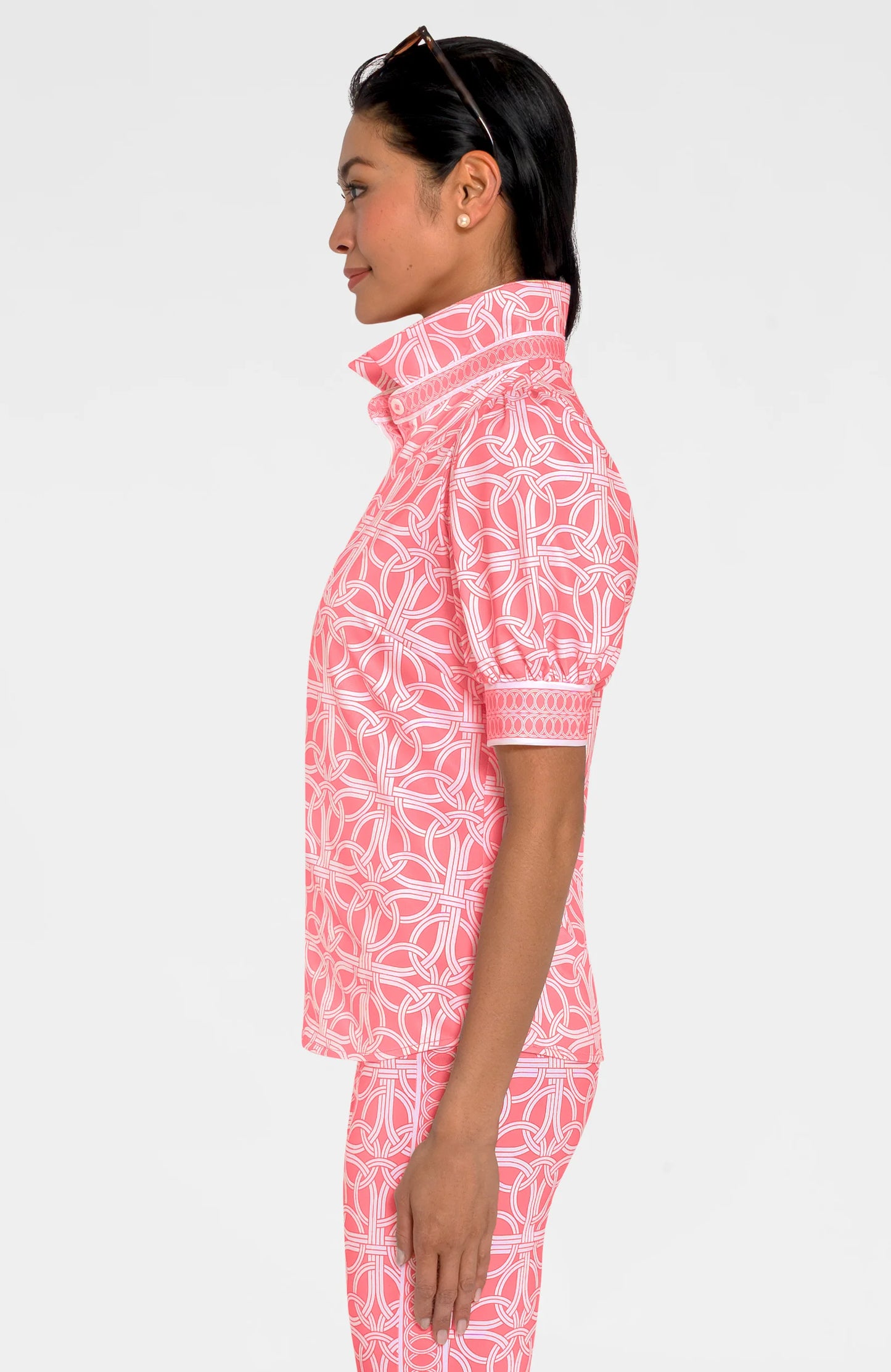 Puff Sleeve Top - Ring Toss