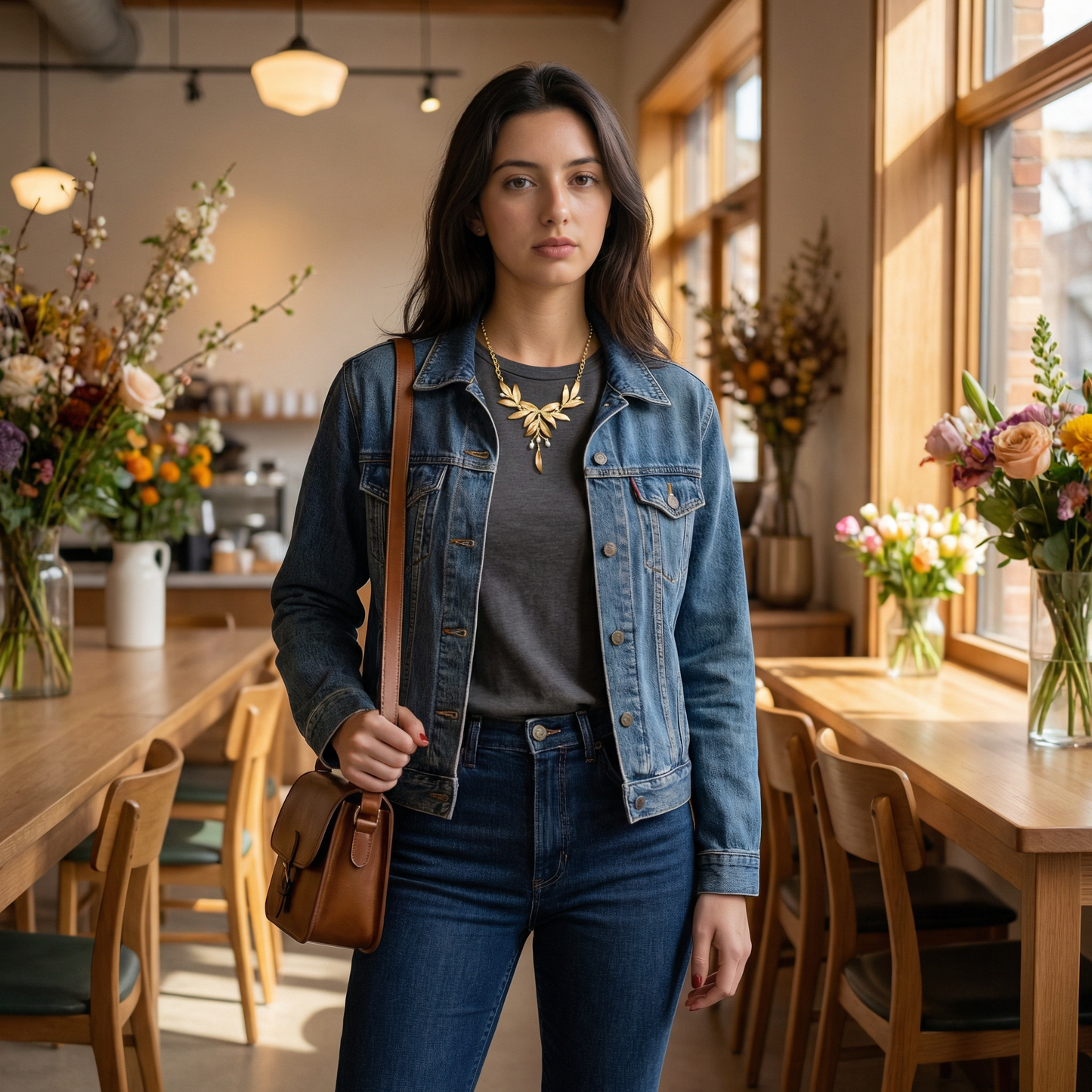 Tapestry Statement Necklace - 16"