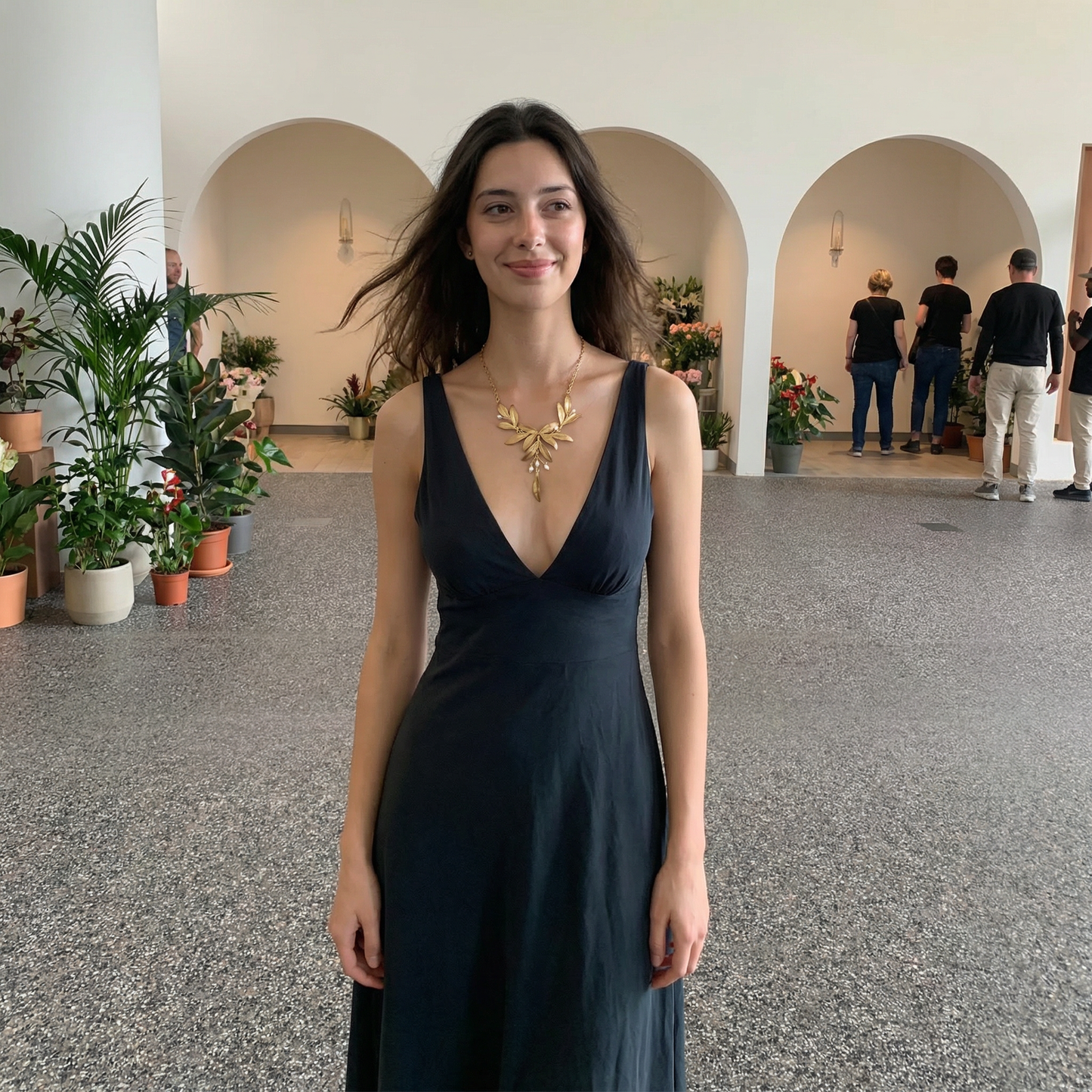 Tapestry Statement Necklace - 16"