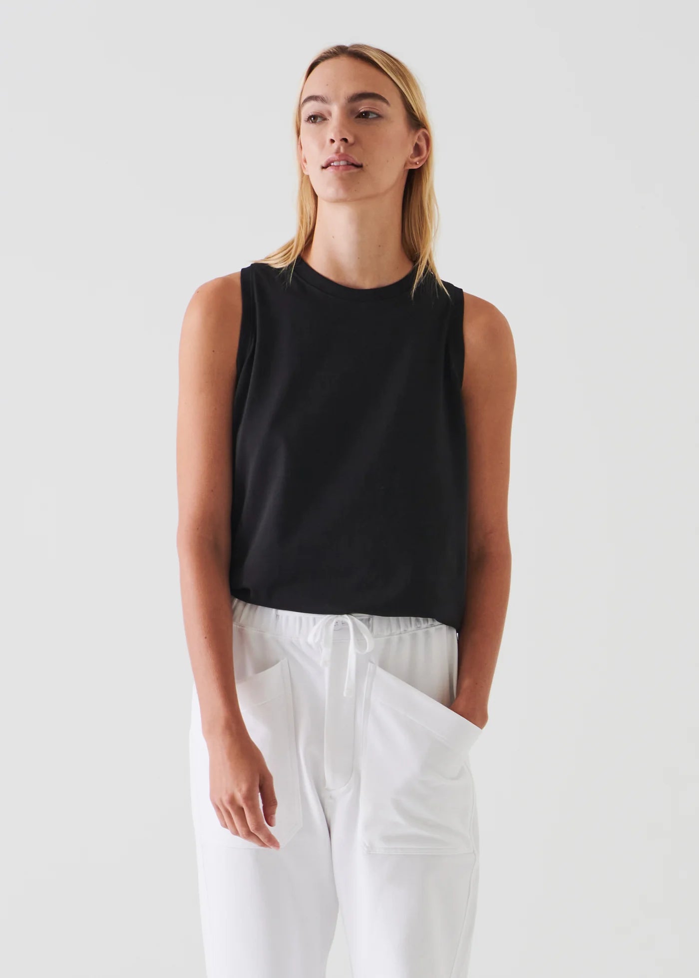 Pima Cotton Stretch Boyfriend Tank