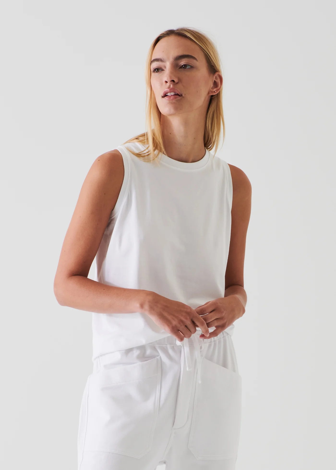 Pima Cotton Stretch Boyfriend Tank