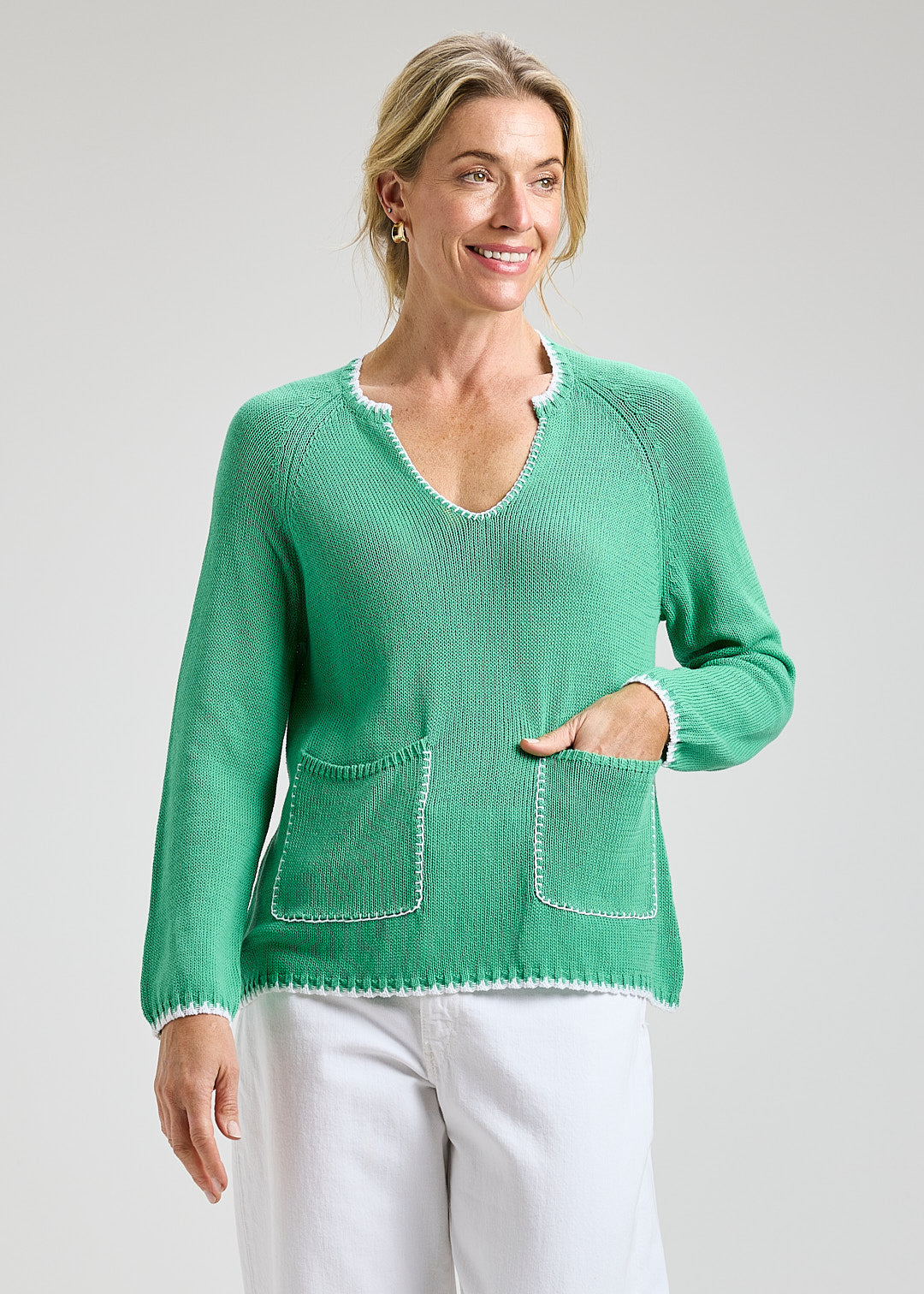 Apple Aline Pocket Sweater – Temptations Glencoe