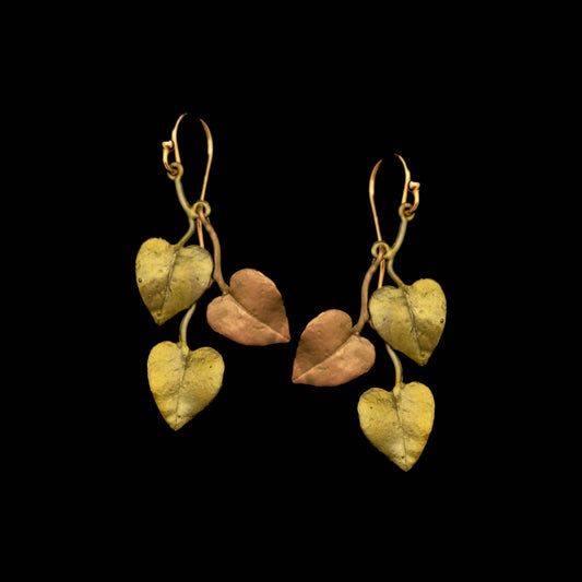 Sweet Potato Vine Dangle Earrings