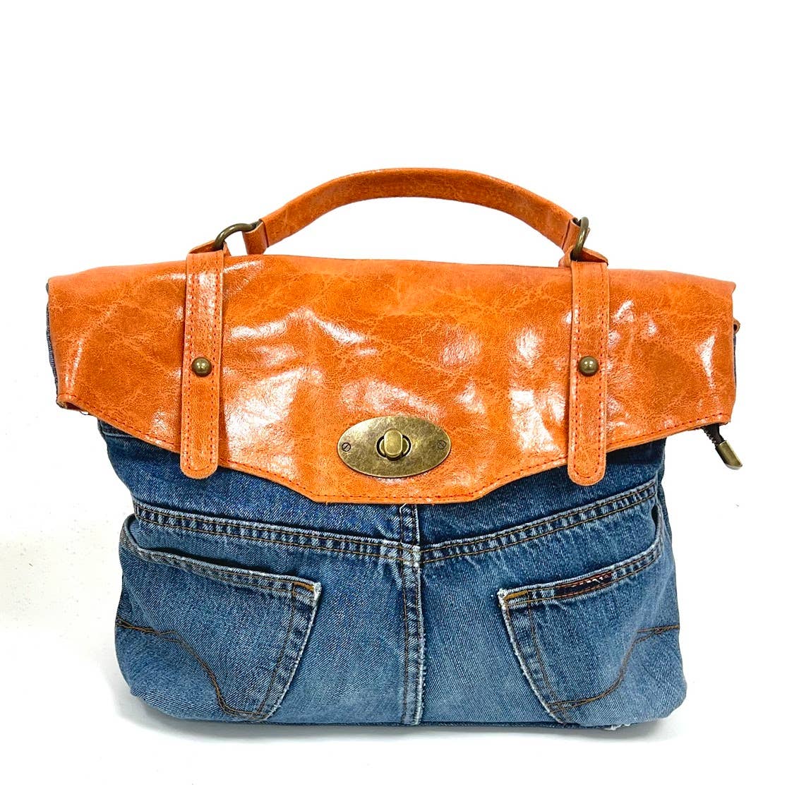 POSTINA LEONARDO VINTAGE DENIM PATTA SHINYLAMB COVER