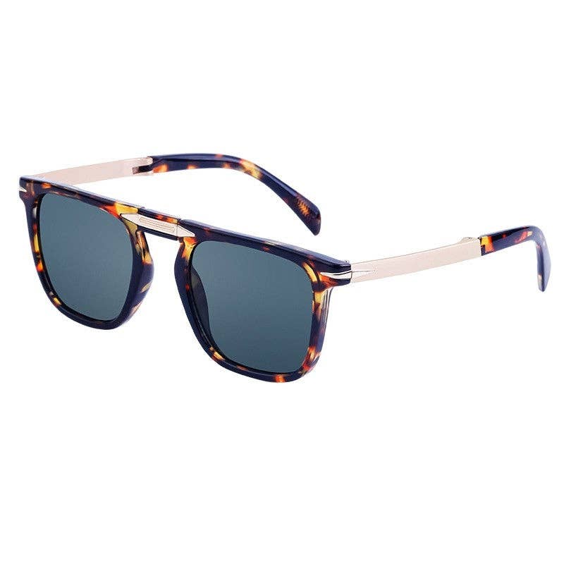 Retro Square Frame UV Protection Folding Sunglasses