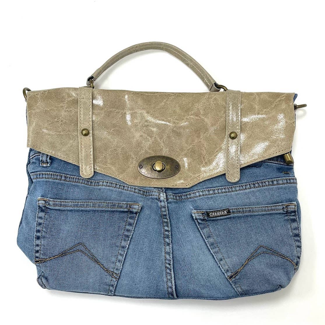 POSTINA LEONARDO VINTAGE DENIM PATTA SHINYLAMB COVER