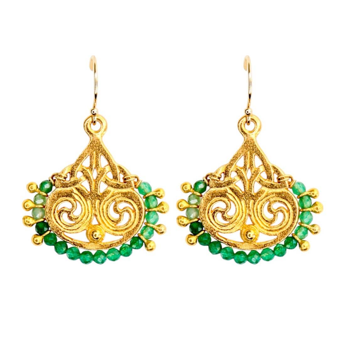 Deco Earrings in Turquoise