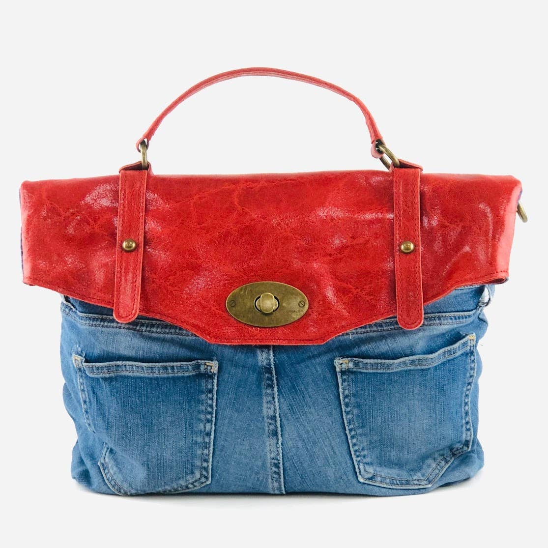 POSTINA LEONARDO VINTAGE DENIM PATTA SHINYLAMB COVER