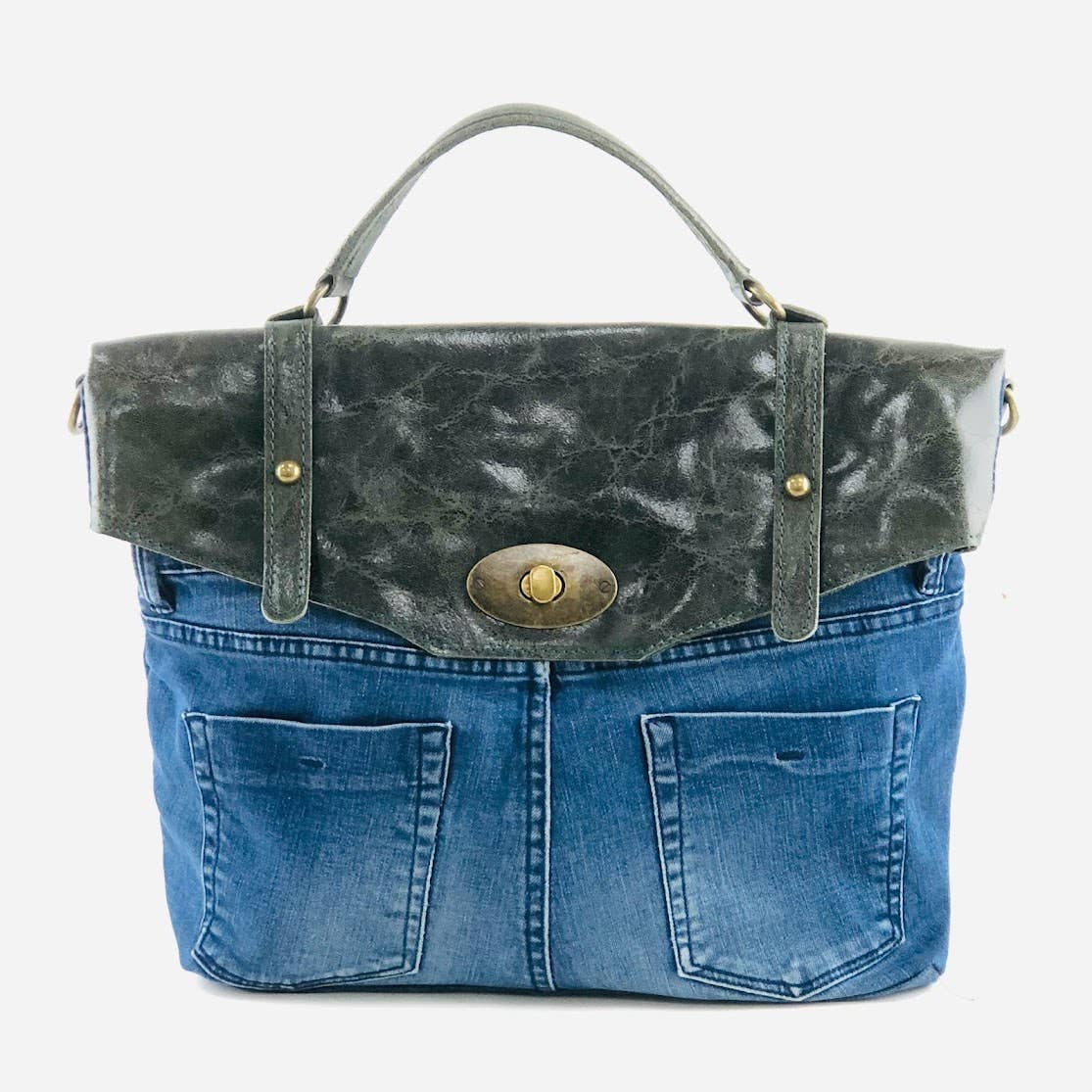 POSTINA LEONARDO VINTAGE DENIM PATTA SHINYLAMB COVER