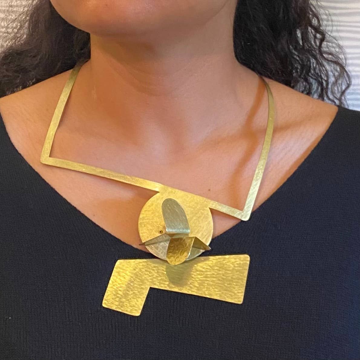 REFLECT 1 Abstract Interchangeable Gold-Tone Necklace