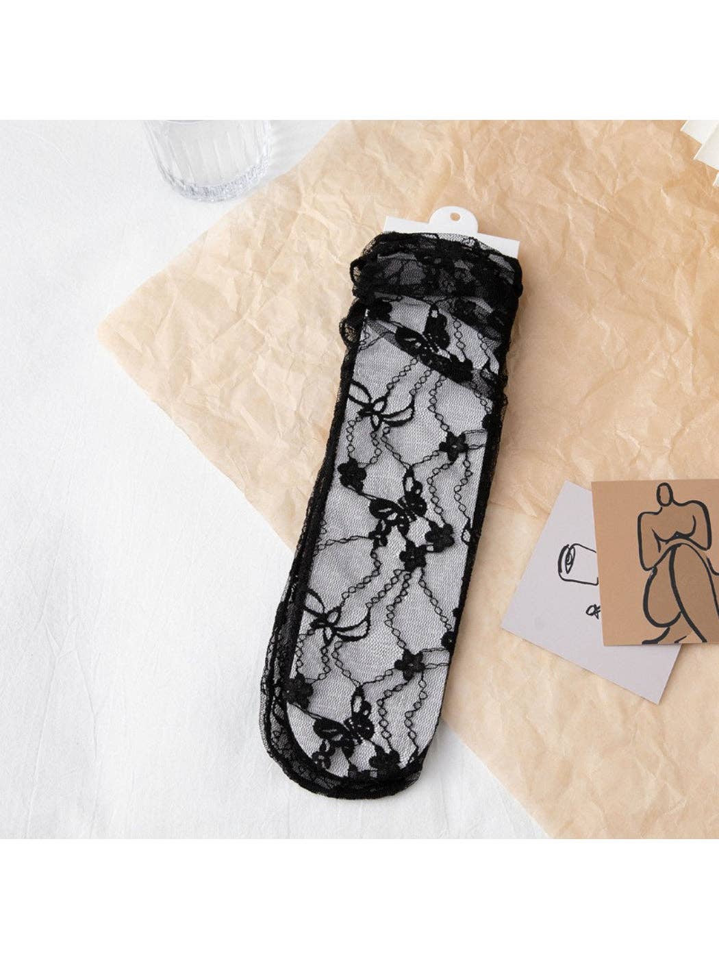Rufia - Soft Lace Sheer Socks