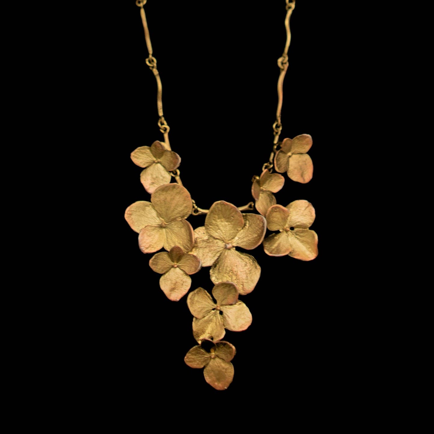 Hydrangea Contour Necklace - 16" Adj.
