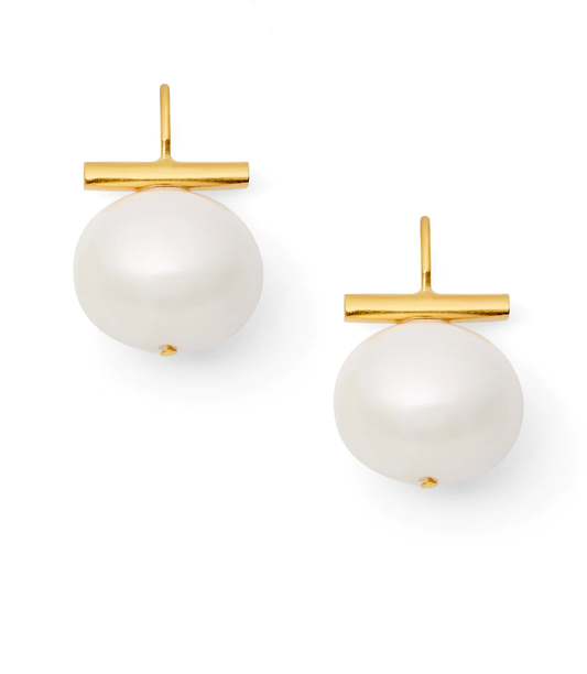 Classic Forever Fave Pebble Pearls Earrings~ Medium