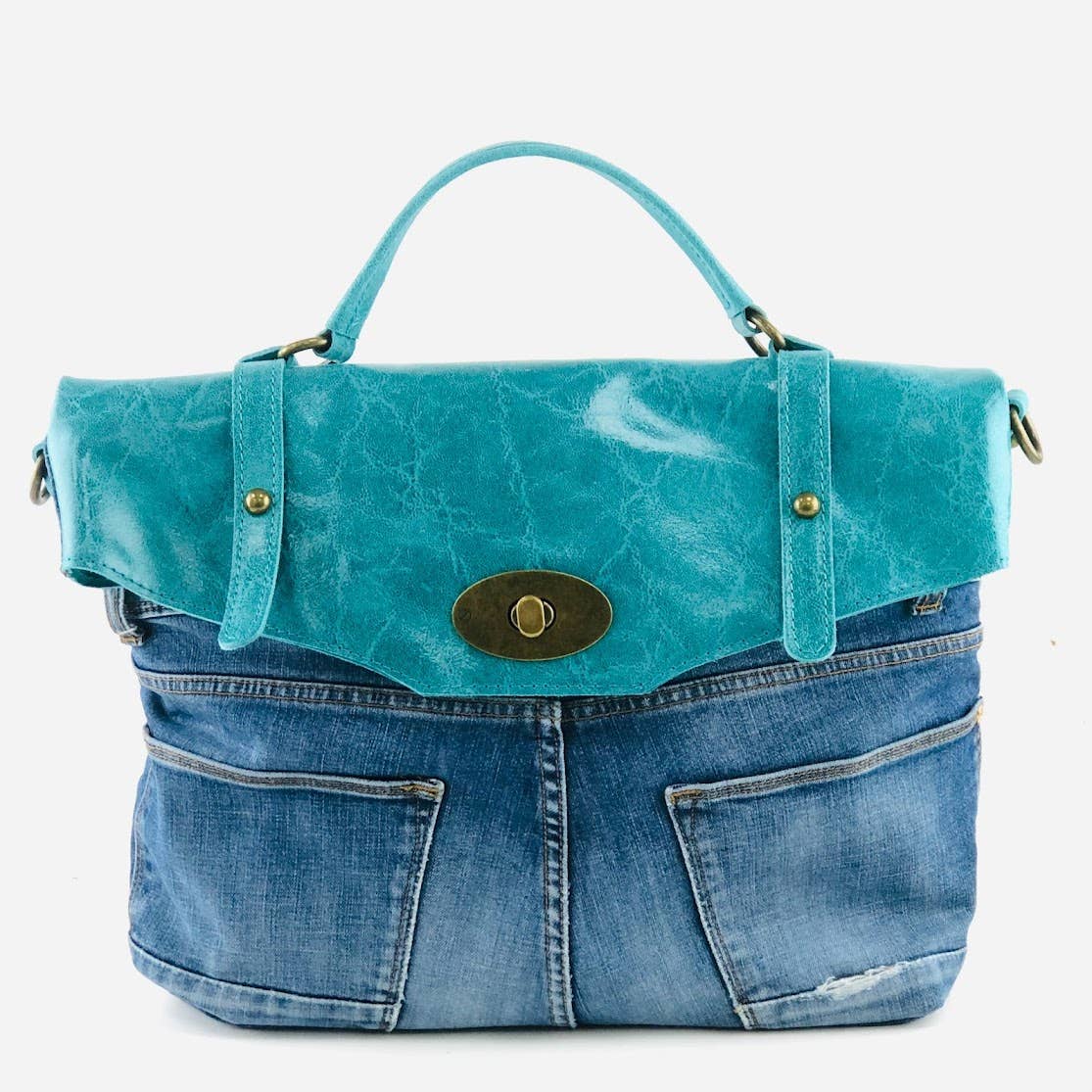 POSTINA LEONARDO VINTAGE DENIM PATTA SHINYLAMB COVER