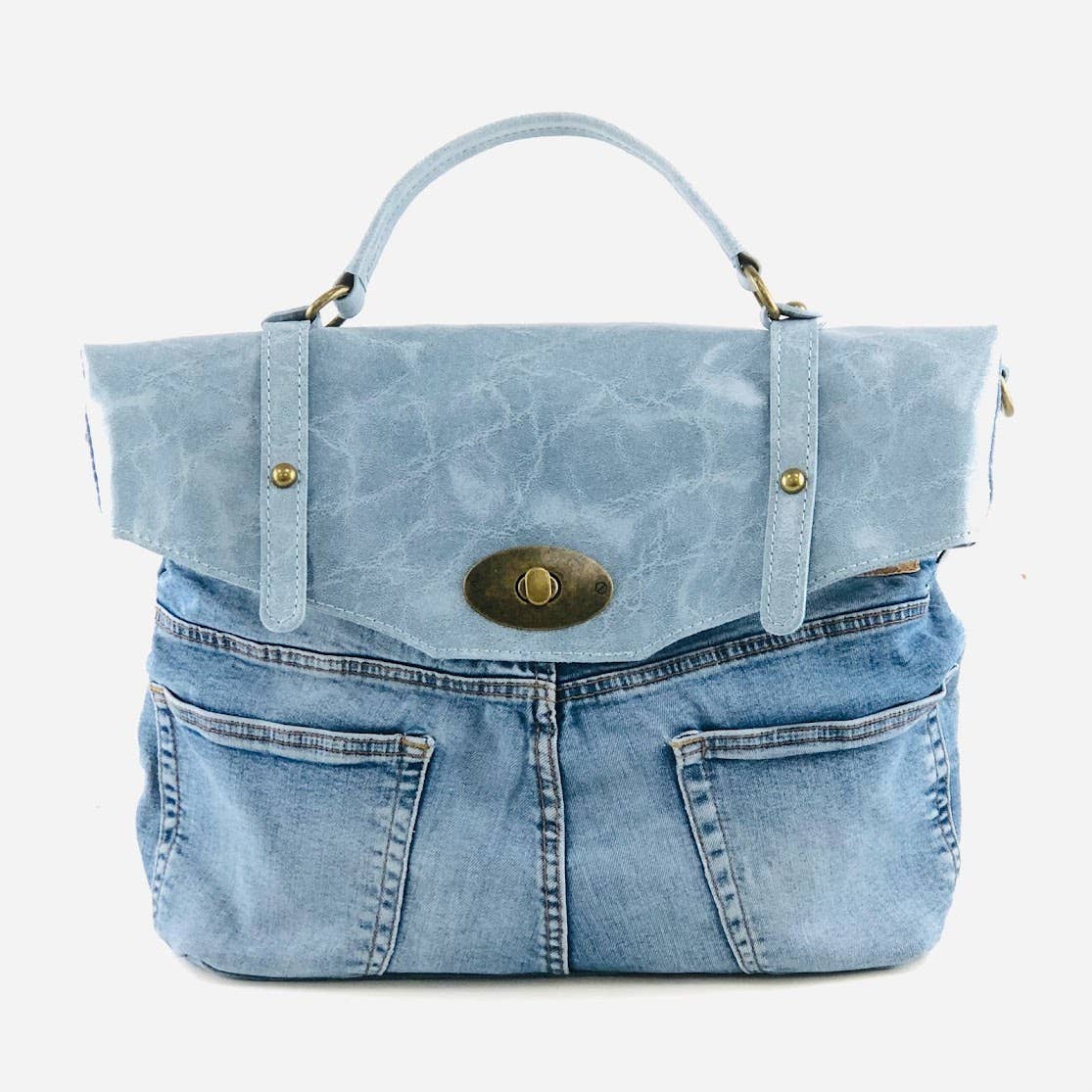 POSTINA LEONARDO VINTAGE DENIM PATTA SHINYLAMB COVER