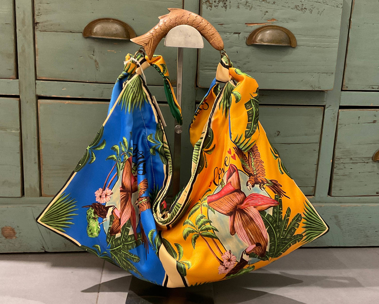 Small scarf bag 203822: Beige