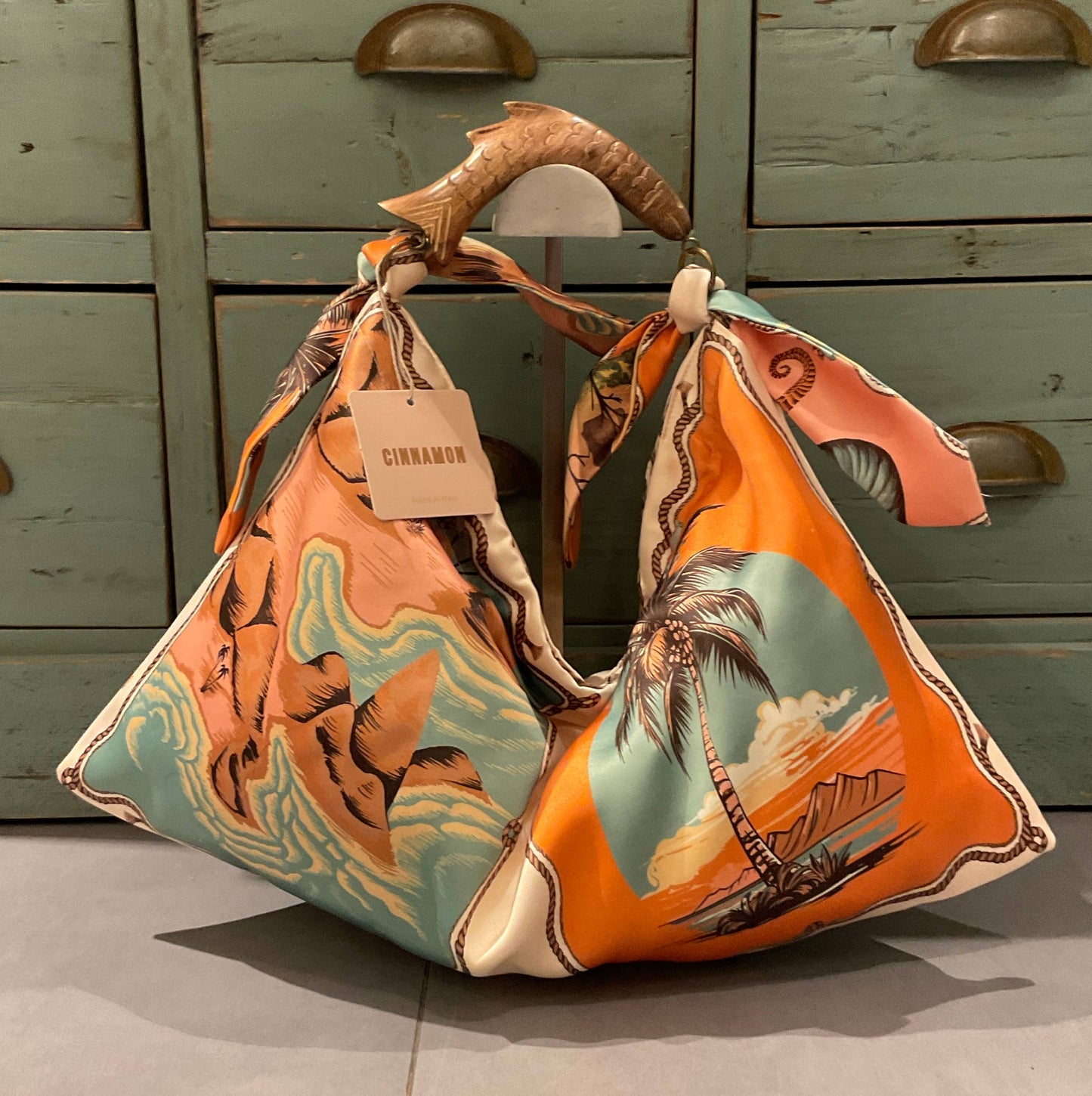 Small scarf bag 203822: Grey