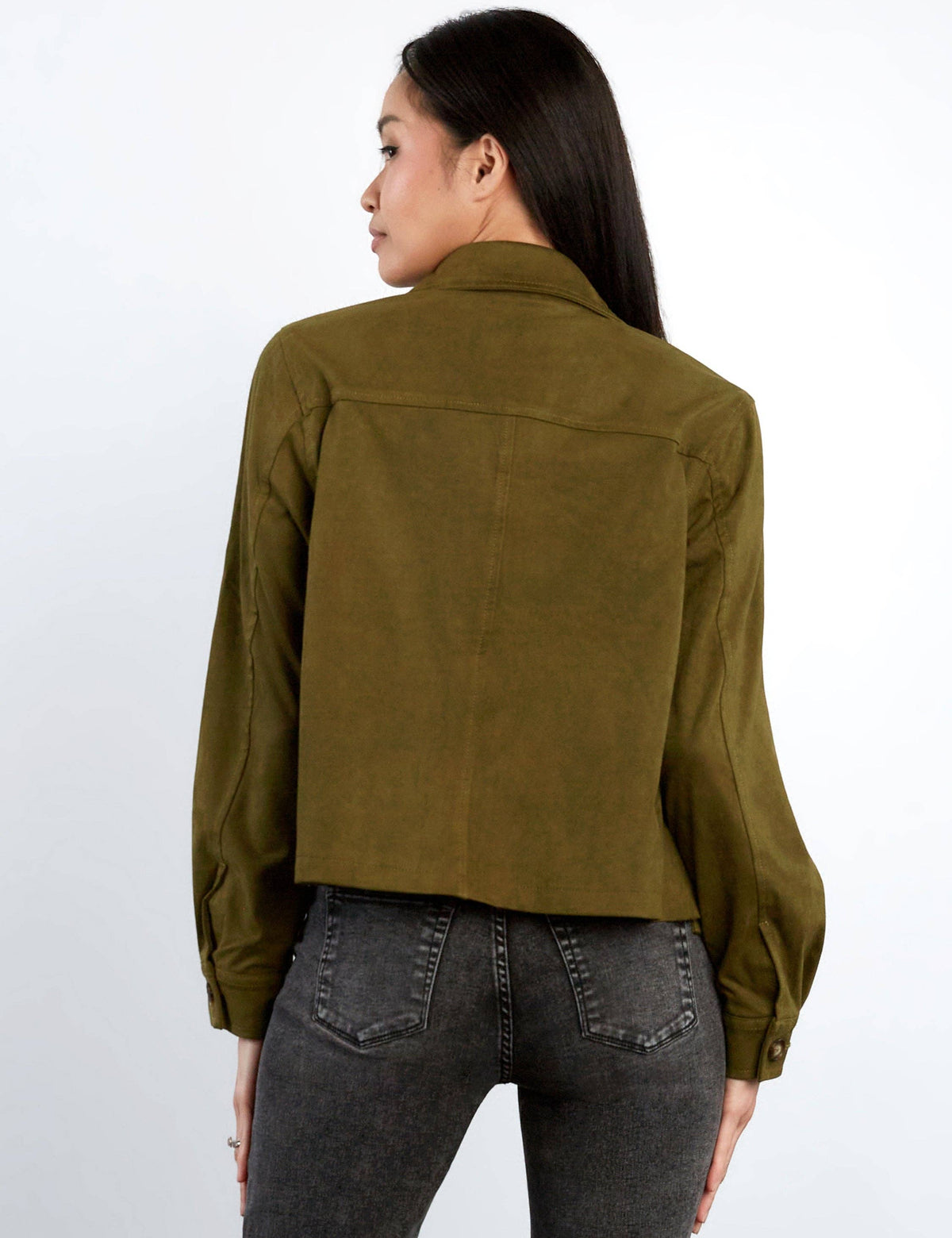 Boxy Suede Jacket