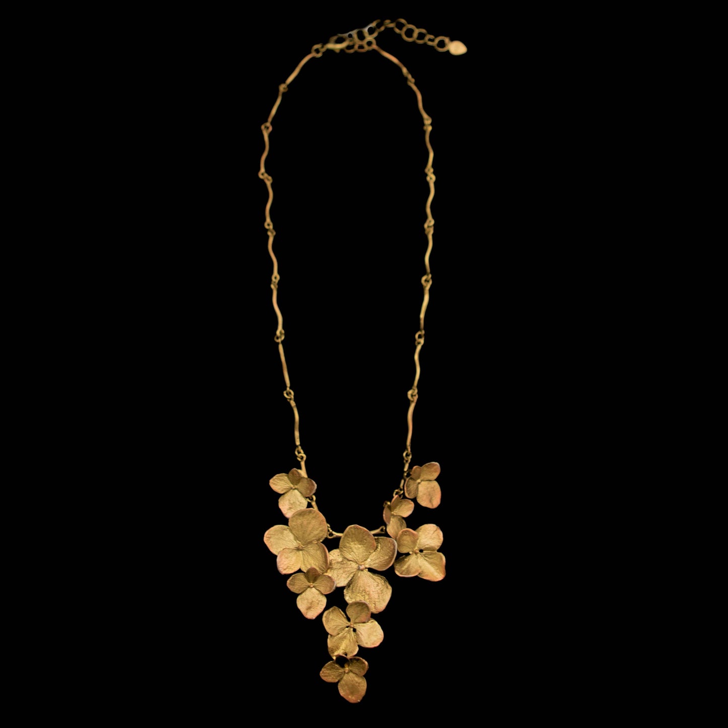 Hydrangea Contour Necklace - 16" Adj.