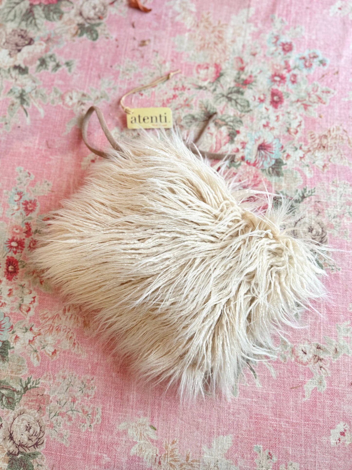 Llama Zipper Pouch- Faux Fur | Handmade USA | Holiday Gift