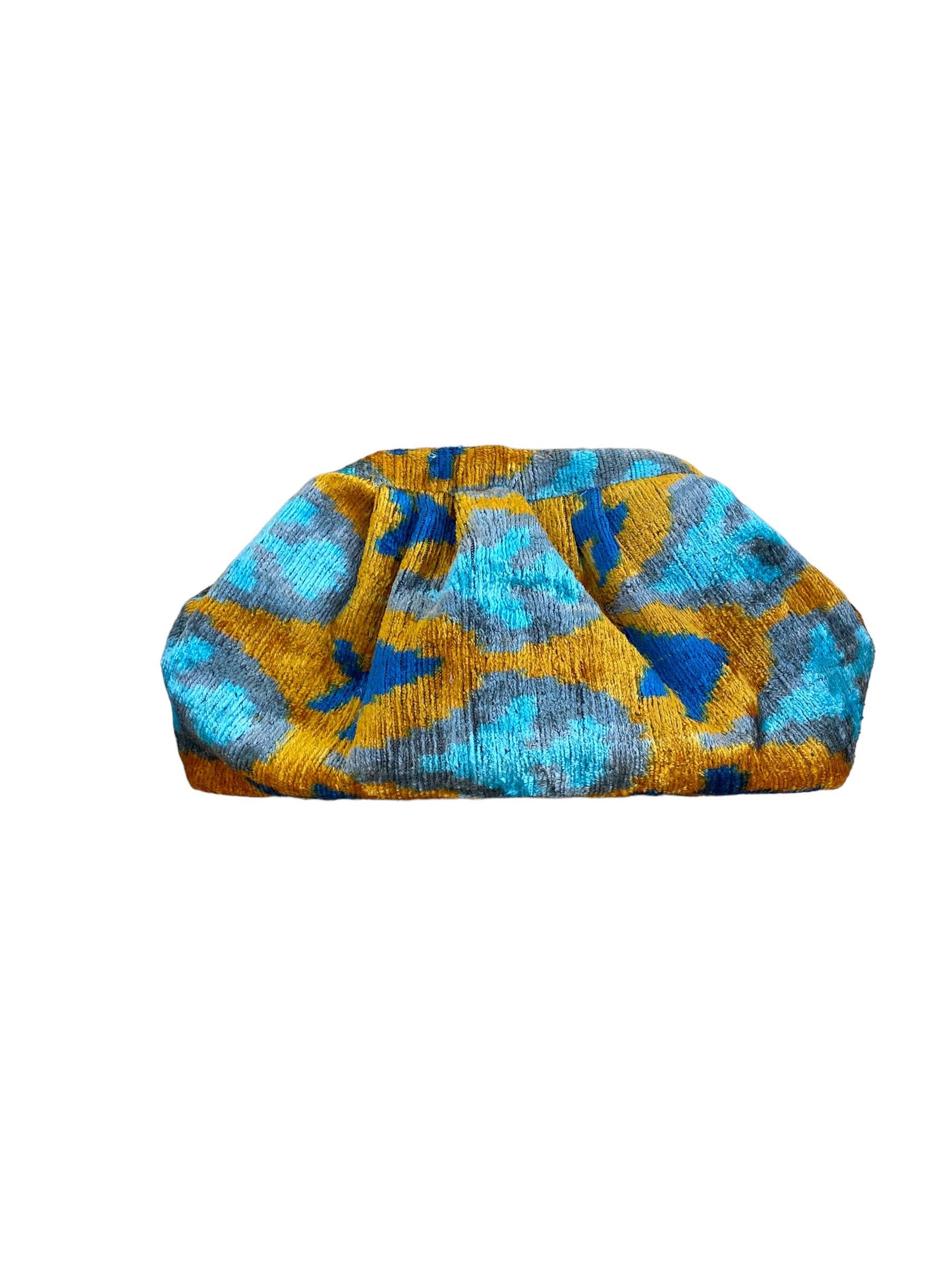 Silk Velvet Ikat Soft Clutch