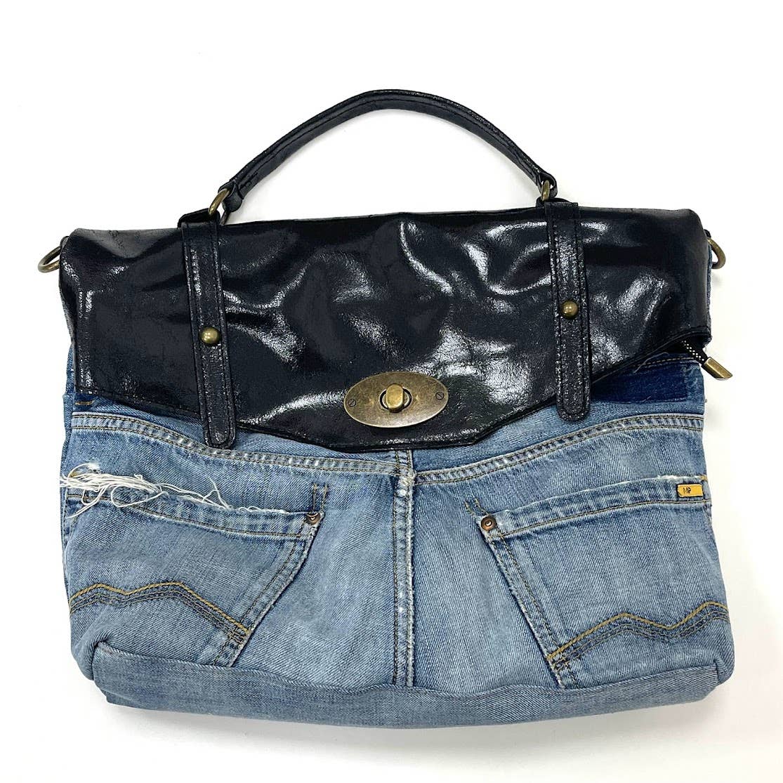 POSTINA LEONARDO VINTAGE DENIM PATTA SHINYLAMB COVER