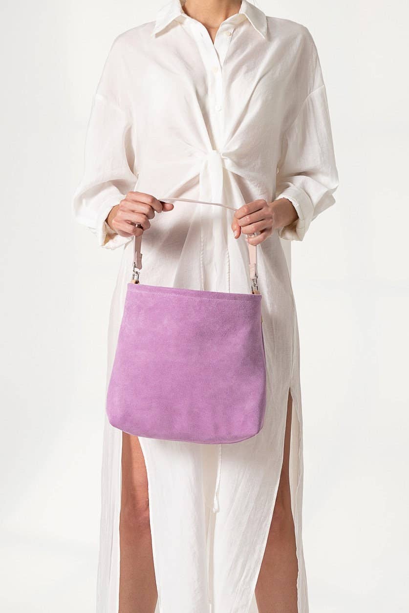 Dioni suede bag in lillac