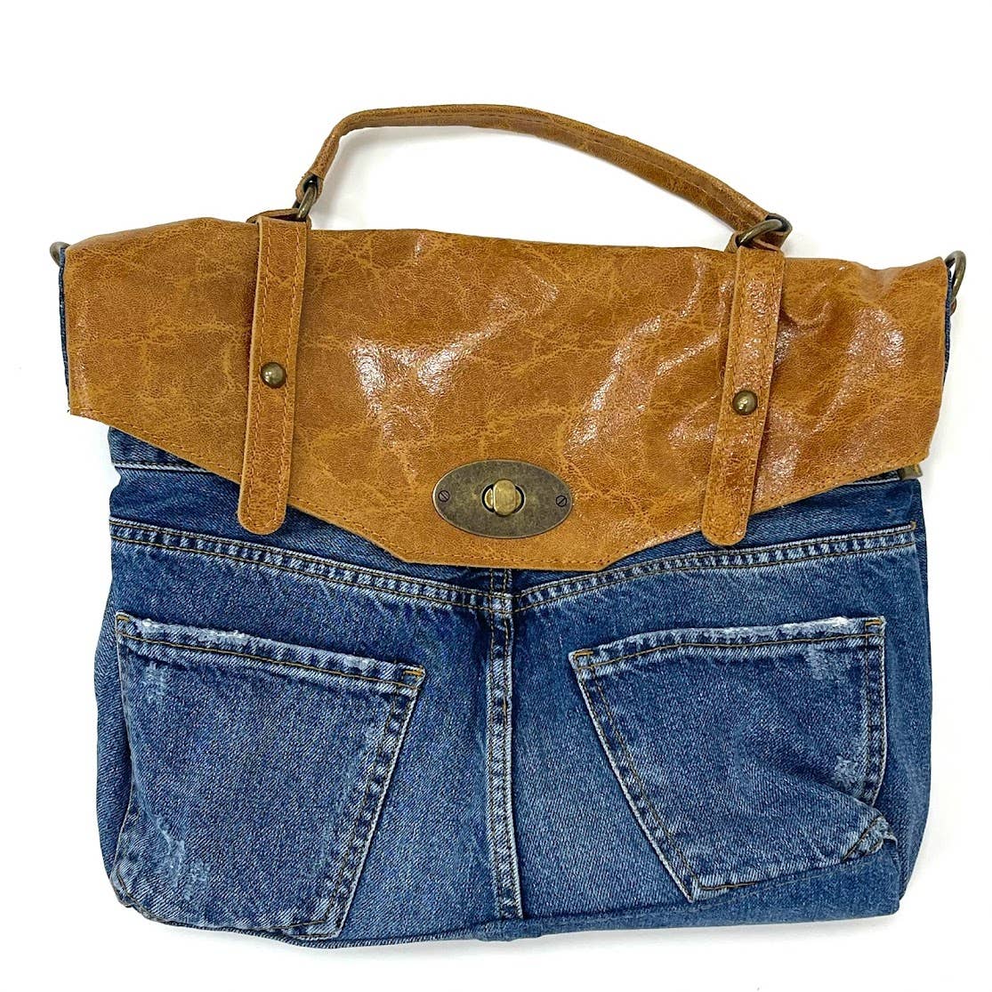 POSTINA LEONARDO VINTAGE DENIM PATTA SHINYLAMB COVER