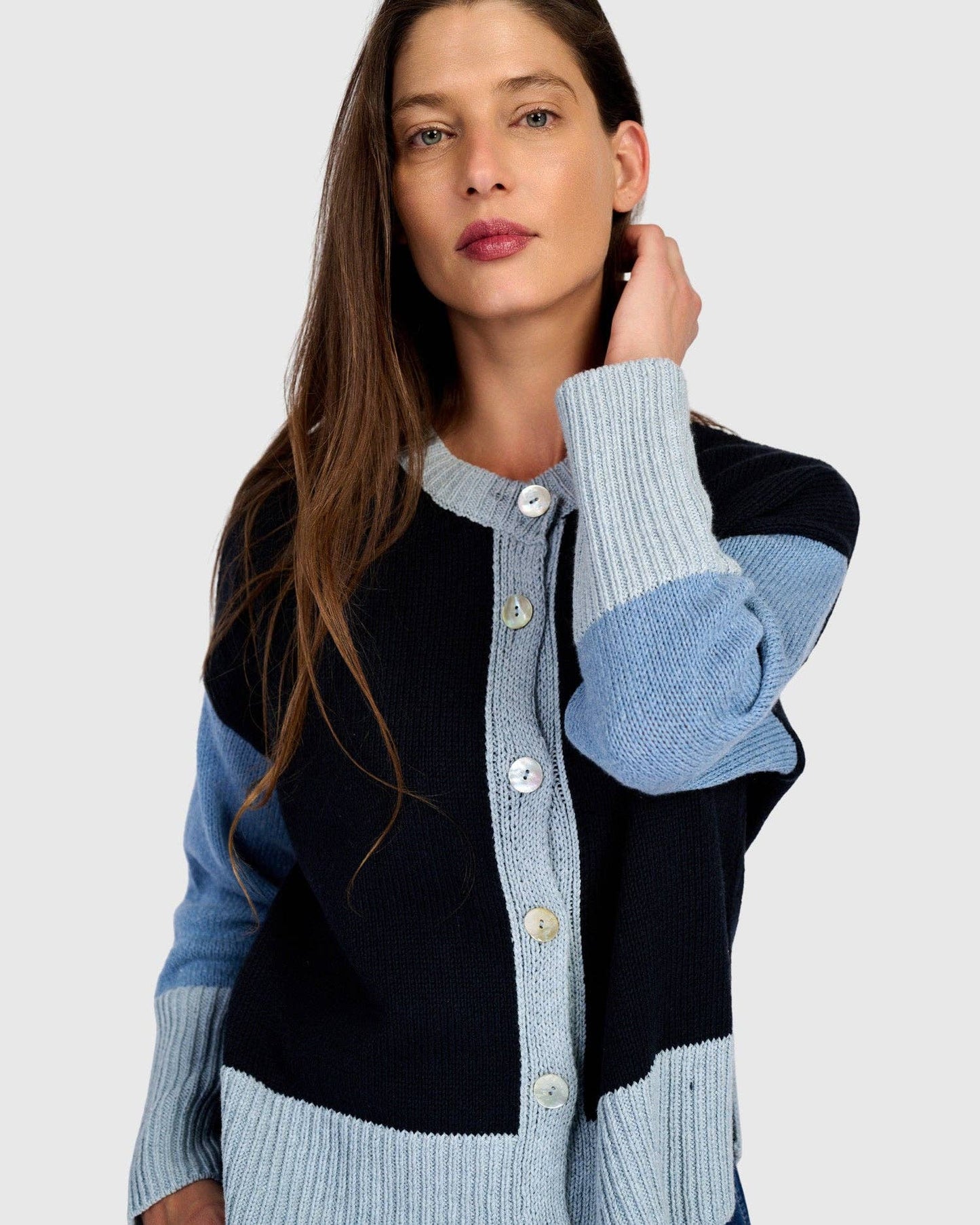 Marmalade Cardigan, Blue Mix